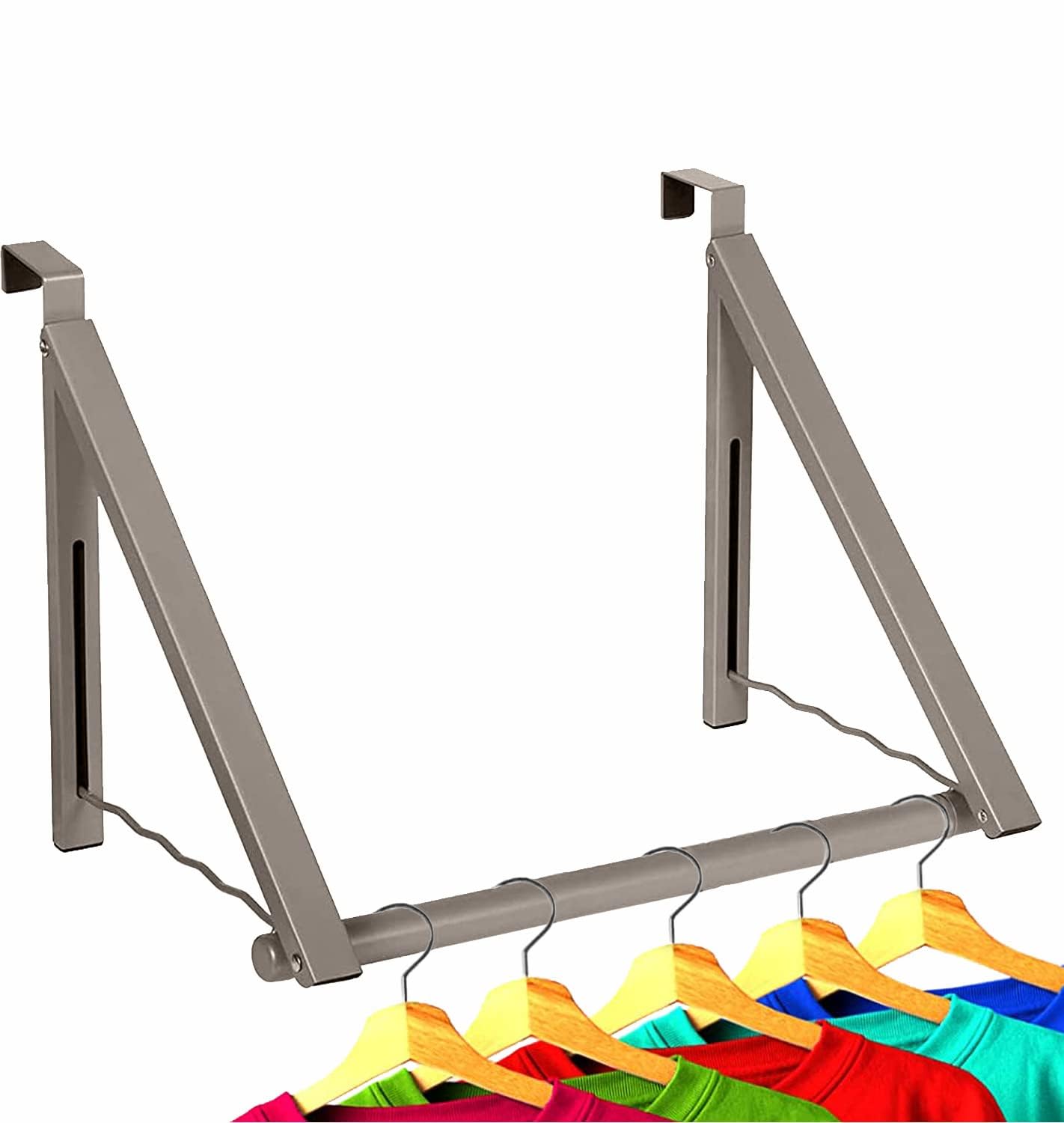 HOLDN� STORAGE Over The Door Hanger - Over The Door Rack for Hanging Towels, Coats & Clothes - Over The Door Hanger Hooks for Bedroom, Washroom and Office. - Like New