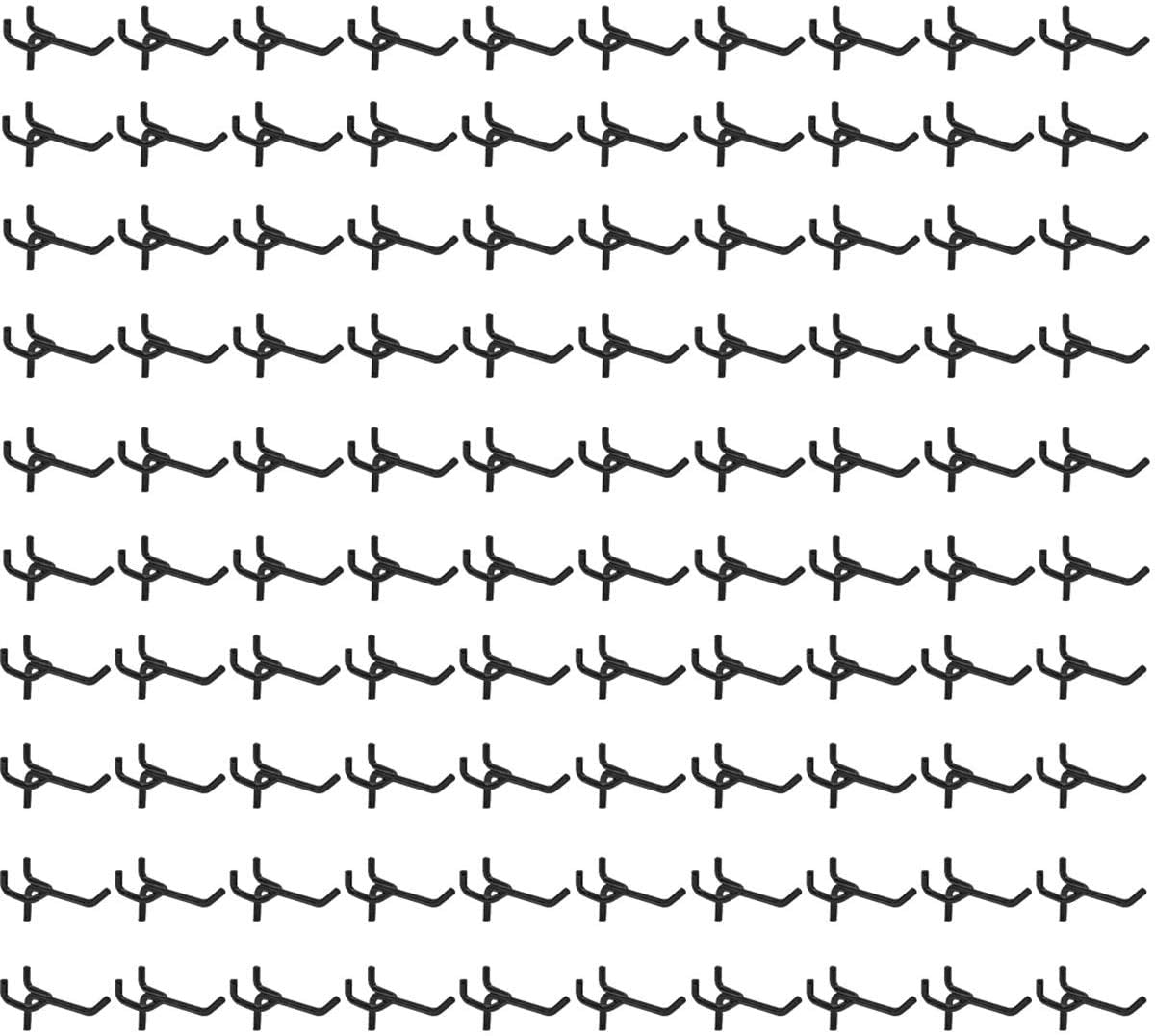 FactorDuty Length Steel Black PEG Board Pegboard Shelving Hooks Wholesale Lot 20 lbs PEG Hooks Organizer Tools for Craft Storage, Garage, Kitchen, Tools and More - Like New