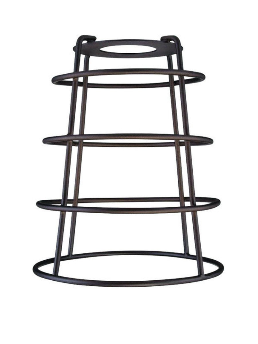 Westinghouse 8503800 6-7/16" X 5-3/8" Bronze Industrial Cage Neckless Shade W/Ope - Very Good