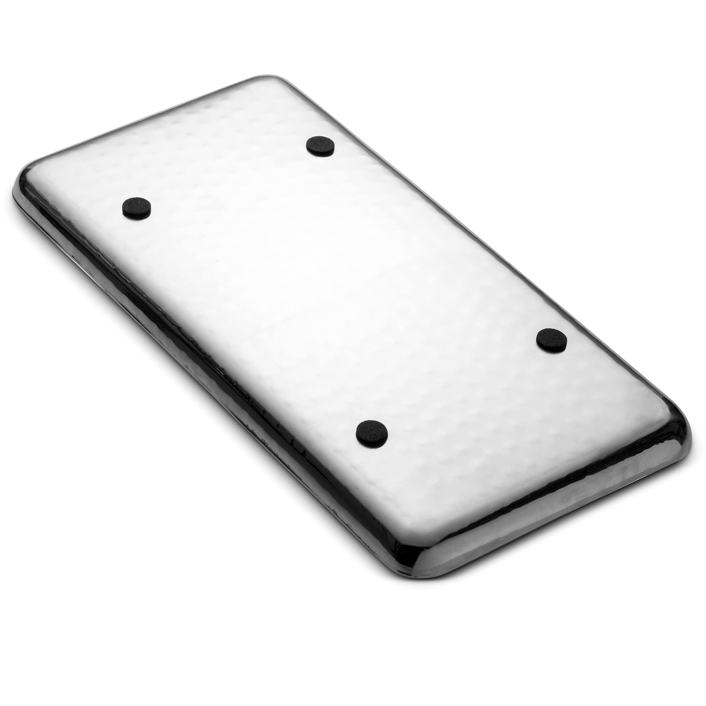 James Scott Serving Tray Hammered Stainless Steel Rectangular, Multipurpose for Kitchen, Dining, Bathroom - Like New