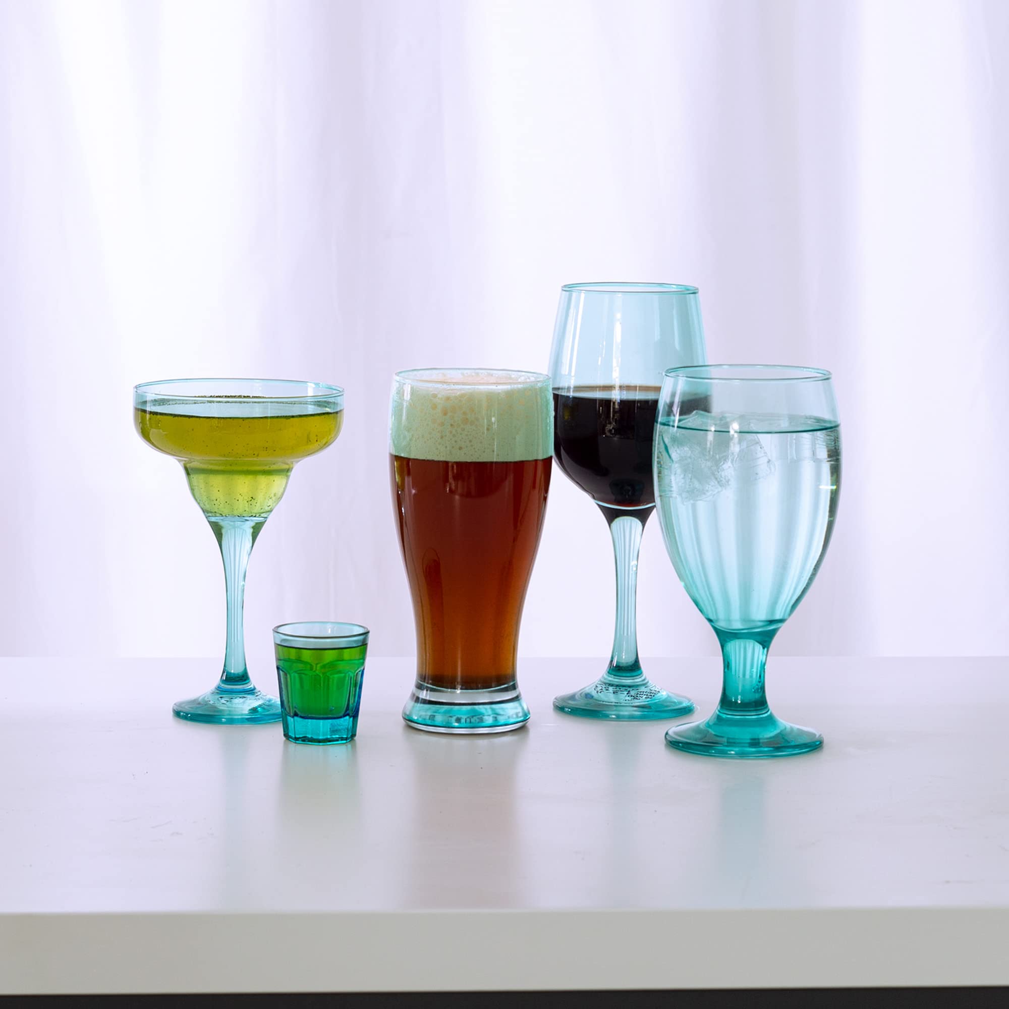 Glaver's Premium Pilsner Beer Glasses Set Of Pint Glasses, Tall Designed European Glass Tumbler Cups. For Bar, Cocktails, Beer, Soda, Juice, Beverages, Wheat, Ideal Gift For Men. - Like New