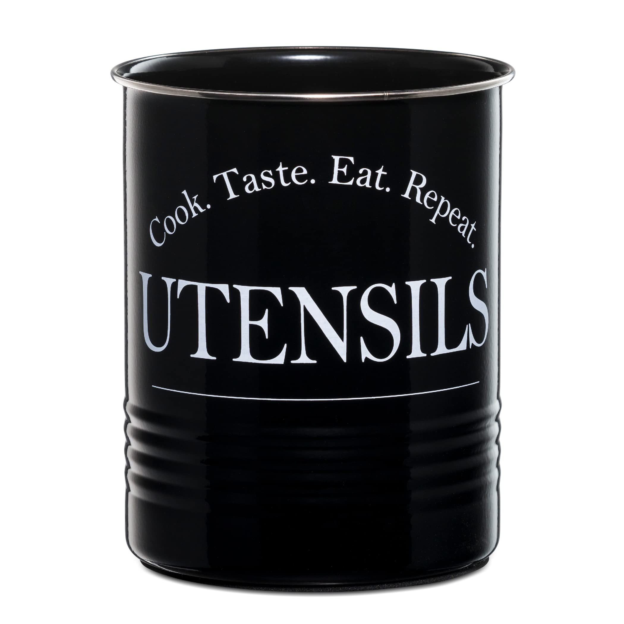 Bartnelli Large Kitchen Utensil Holder Organizer For Countertop, Farmhouse Storage Caddy With Stable Padded Base - Like New