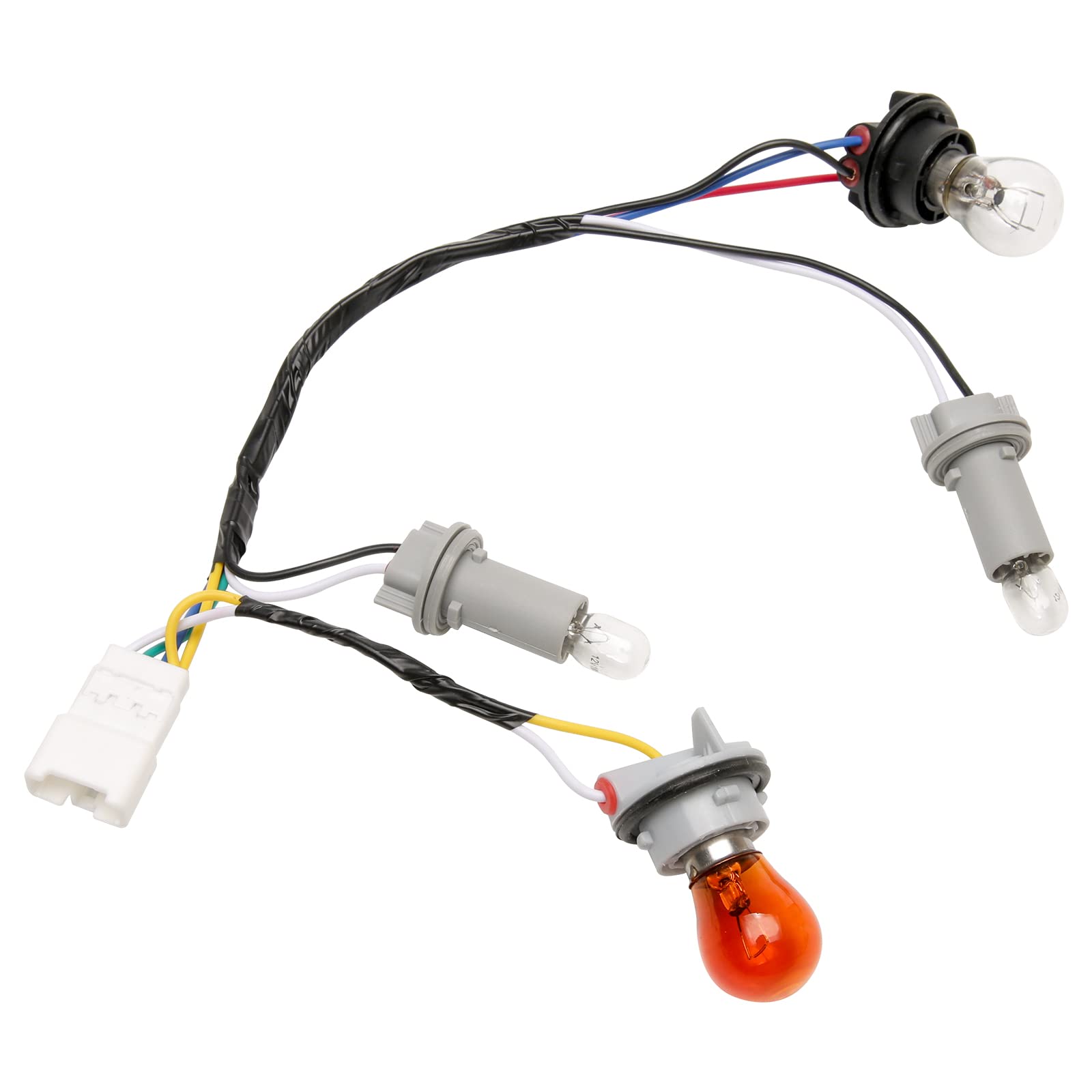 Replacement Tail Light Lamp Wiring Harness and Socket with Complete Bulb Set - Compatible with Hyundai Sonata 2011, 2012, 2013 - Rear Exterior Light Wire Harness - 92450-3Q000, 92450 3Q000 - Like New