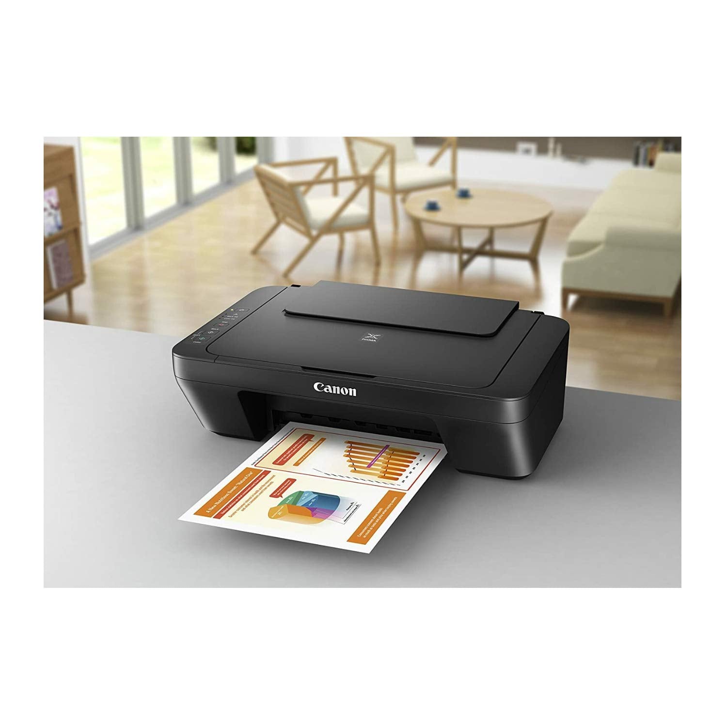 Canon MG Series PIXMA MG2525 Inkjet Photo Printer with Scanner/Copier, Black - Like New