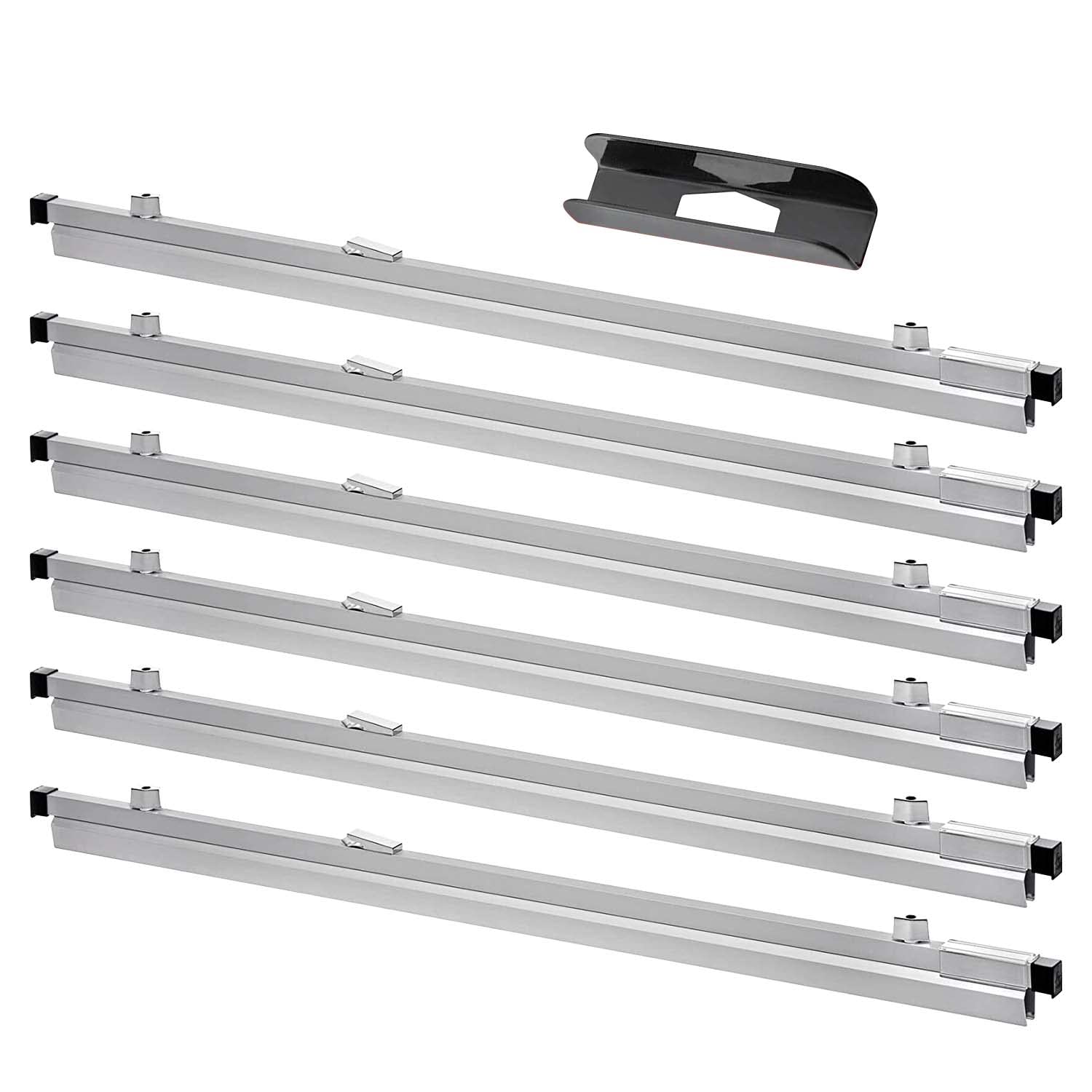 Adir Blueprint Clamp 36" - Blueprint Binding Strips, Architectural Drawing Storage for Poster, Plans & Drawings (Pack of 6) - Acceptable