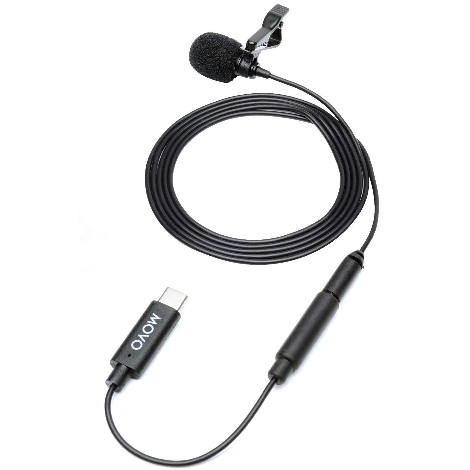 Movo Lavalier Microphone for DJI Osmo Pocket, Osmo Pocket 2 - Lavalier Handheld Camera Microphone and Adapter for DJI Pocket Camera - Works with Osmo Gimbal for Camera - For DJI Pocket 2 Gimbal Camera - Like New