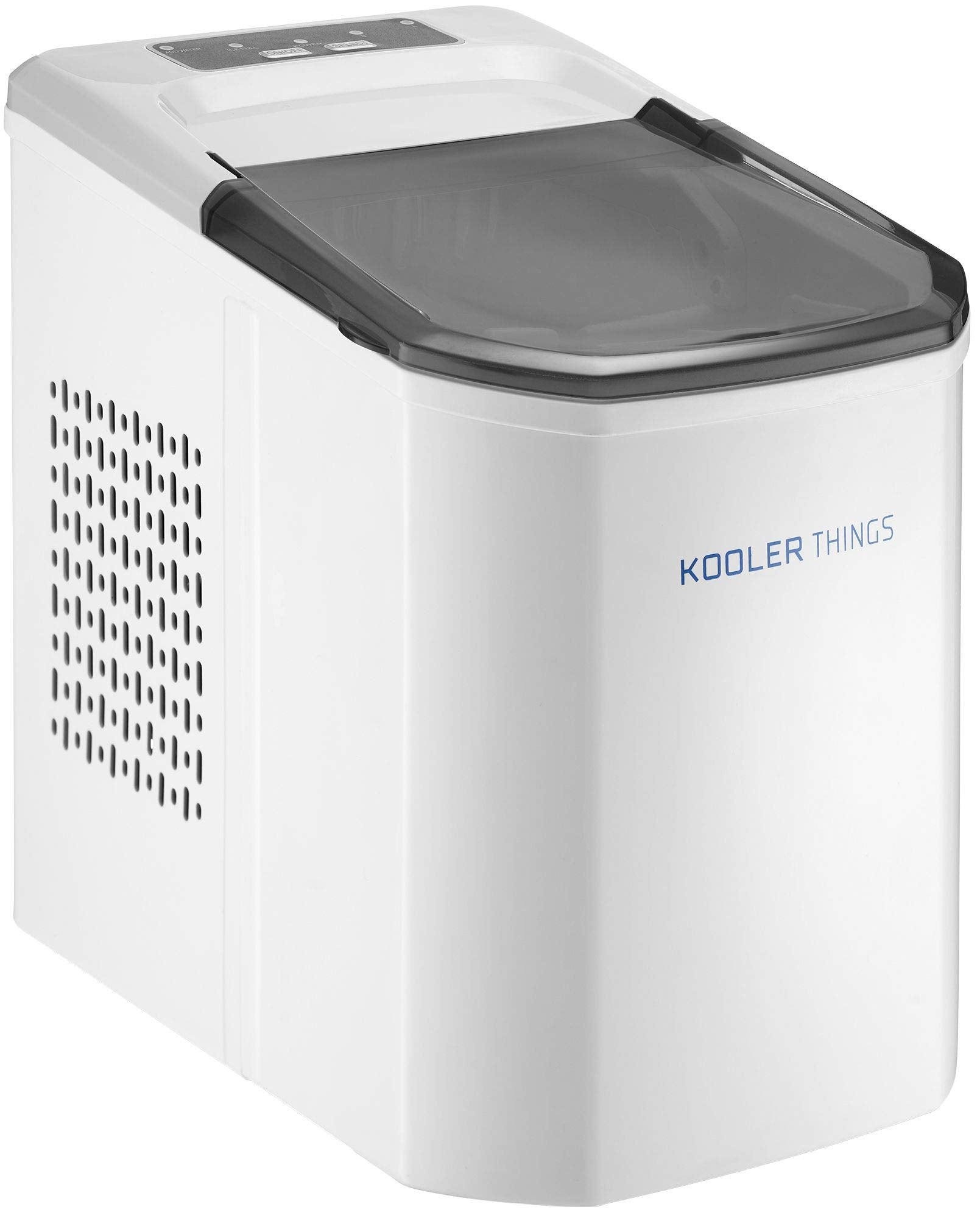 Automatic Self-Cleaning Portable Electric Countertop Ice Maker Machine With Handle, 9 Bullet Ice Cubes Ready in 7 minutes, Up to 26lbs in 24hrs With Ice Scoop and Basket - Like New