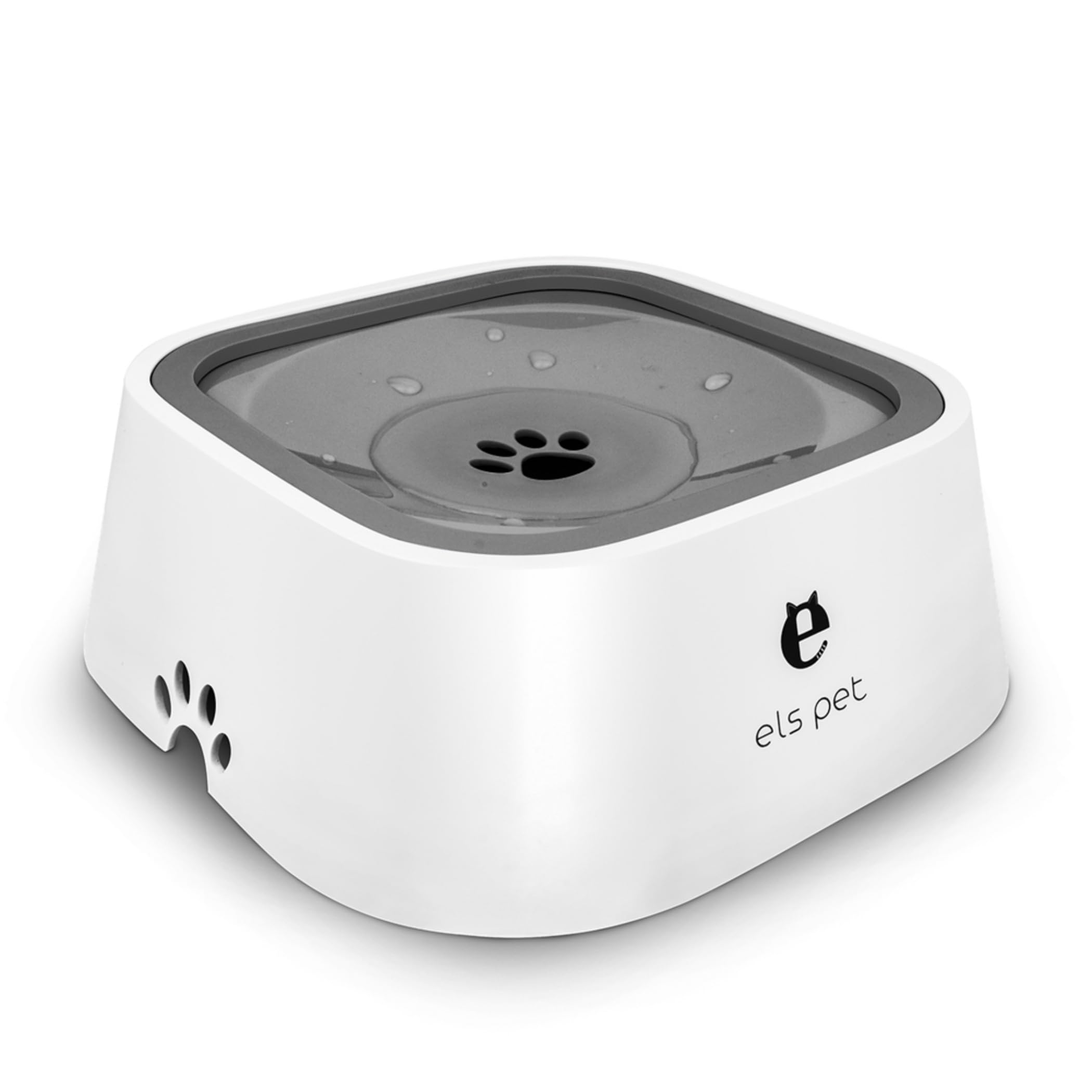 QUXIANG Dog Water Bowl Dog Bowl Slow Water Feeder No-Spill Pet Water Bowl 35oz (1L) Splash Proof Anti Spill Slow Feeder Dish Vehicle Carried Dog Water Bowl for Dogs/Cats/Pets - Like New