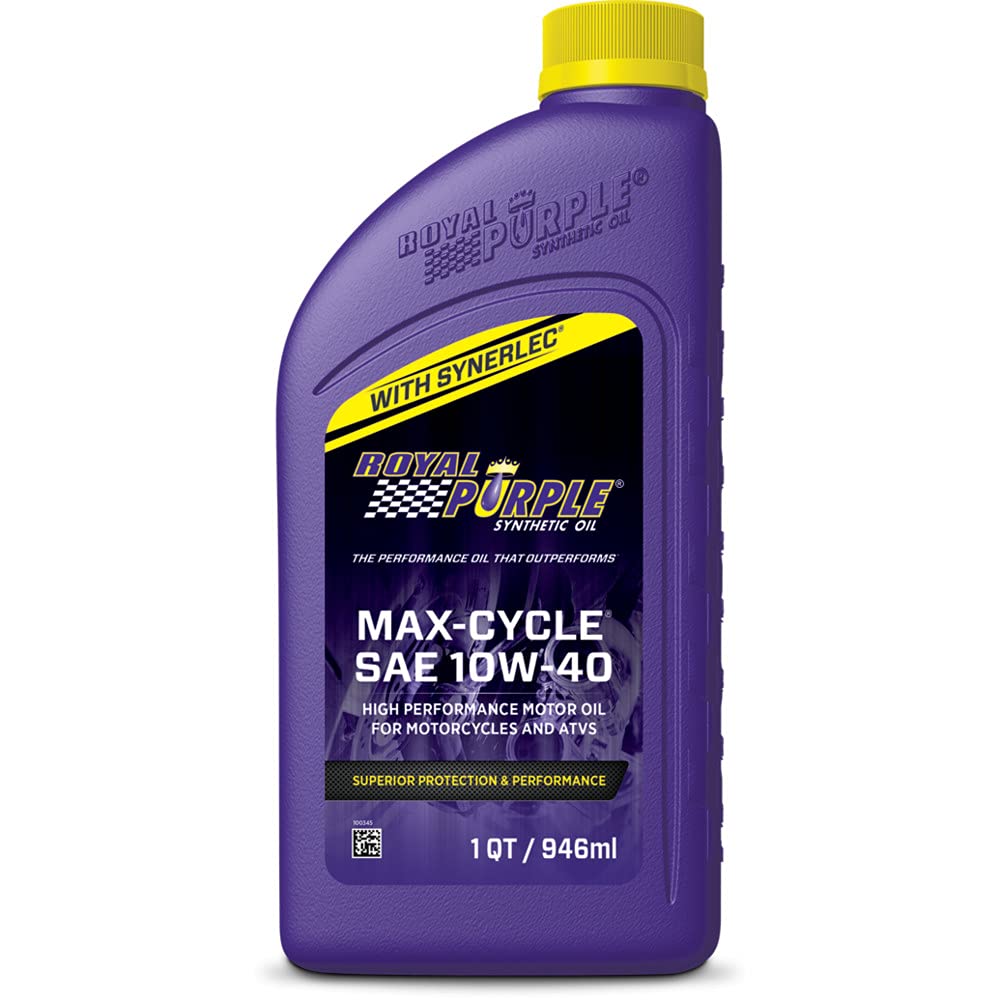 Royal Purple Max Cycle 10W-40 High Performance Synthetic Motorcycle Oil - Like New