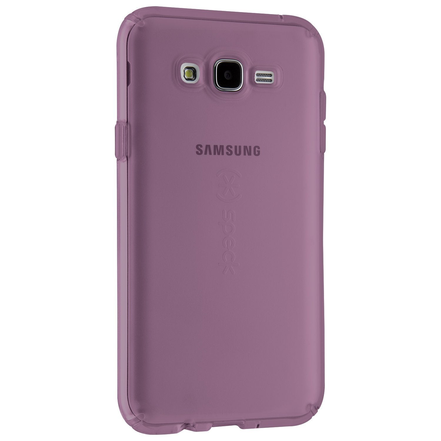 Speck Products CandyShell Clear Case for Samsung Galaxy J7 - Retail Packaging - Beaming Orchid Purple Clear - Like New
