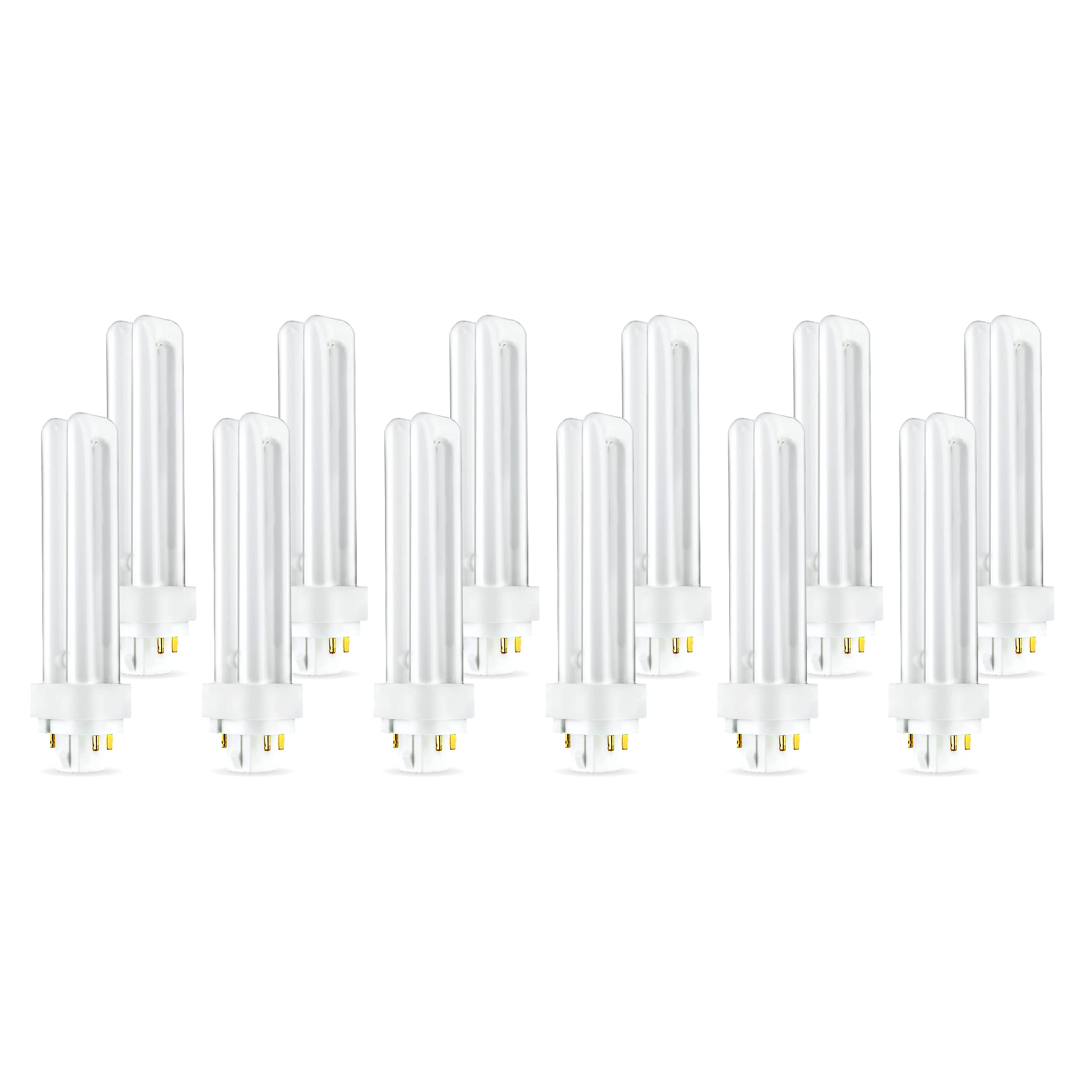 (12 Pack) PLC-18W 835, 4 Pin G24q-2, 18 Watt Double Tube, Compact Fluorescent Light Bulb, Replaces Sylvania 20672 - CF18DD/E/835/ECO and Philips 38332-3- PL-C 18W/835/4P/ALTO  - Acceptable