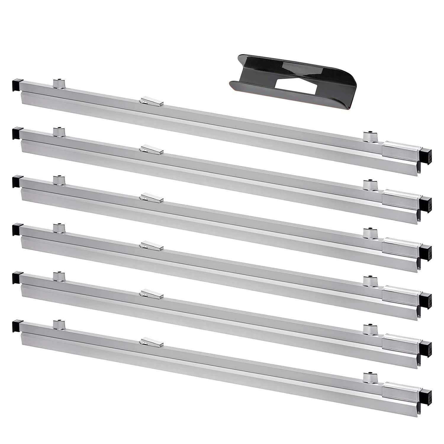 Adir Blueprint Clamp 18" - Blueprint Binding Strips, Architectural Drawing Storage for Poster, Plans & Drawings (Pack of 6) - Like New