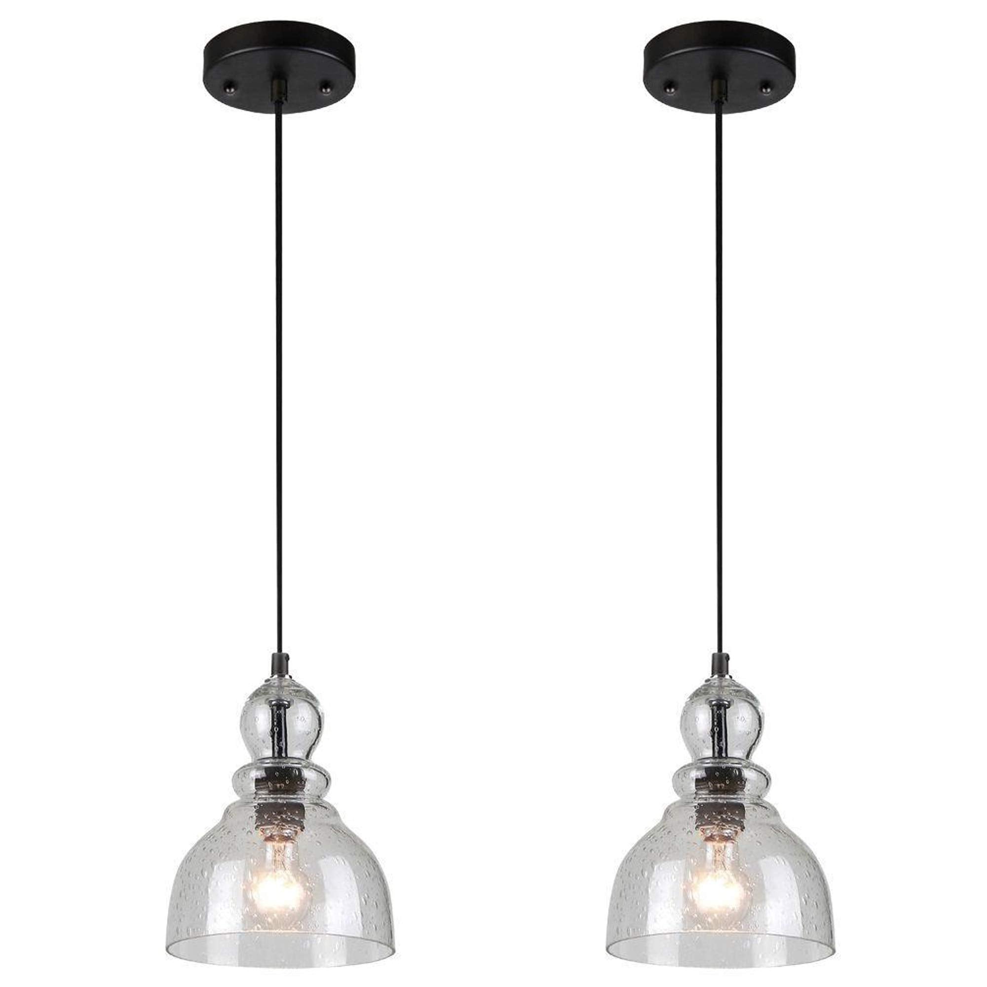Ciata Lighting 1-Light Indoor Adjustable Mini Pendant Light Base - Bronze Pendant Light - Indoor Pendant Light Fixtures (2 Pack)  - Like New