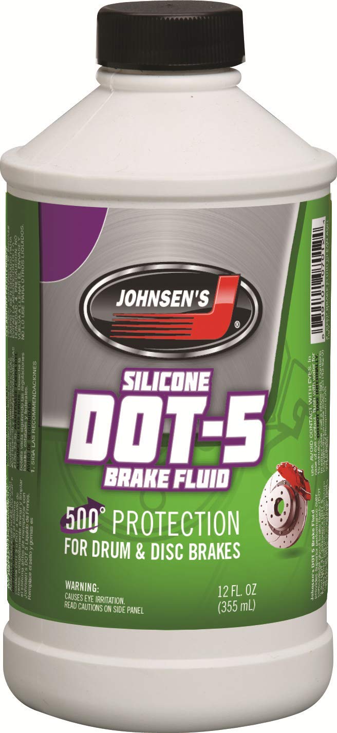 Johnsen's 7012-6-6PK Silicone DOT-5 Brake Fluid - 12 oz., (Pack of 6) - Like New