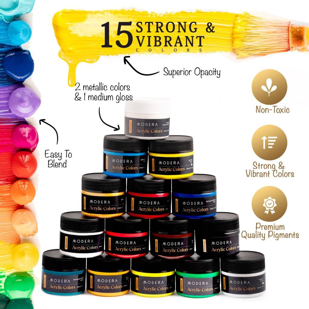 Acrylic Painting Set (French Easel Painting Set) - Very Good