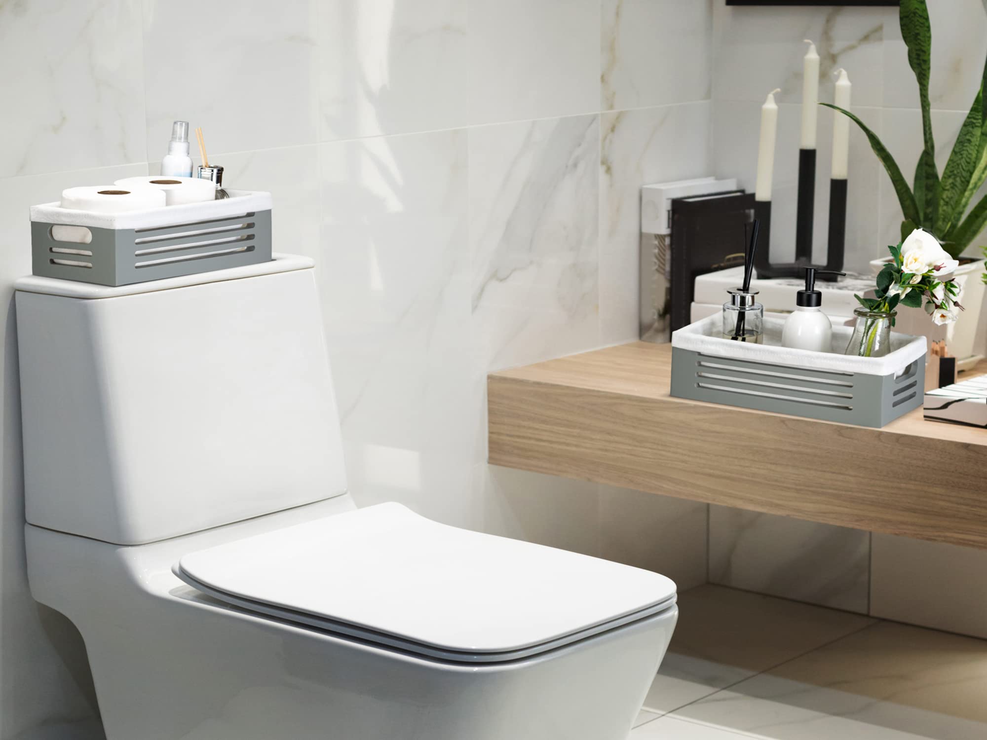 2 Pack Toilet Storage Bin - Like New