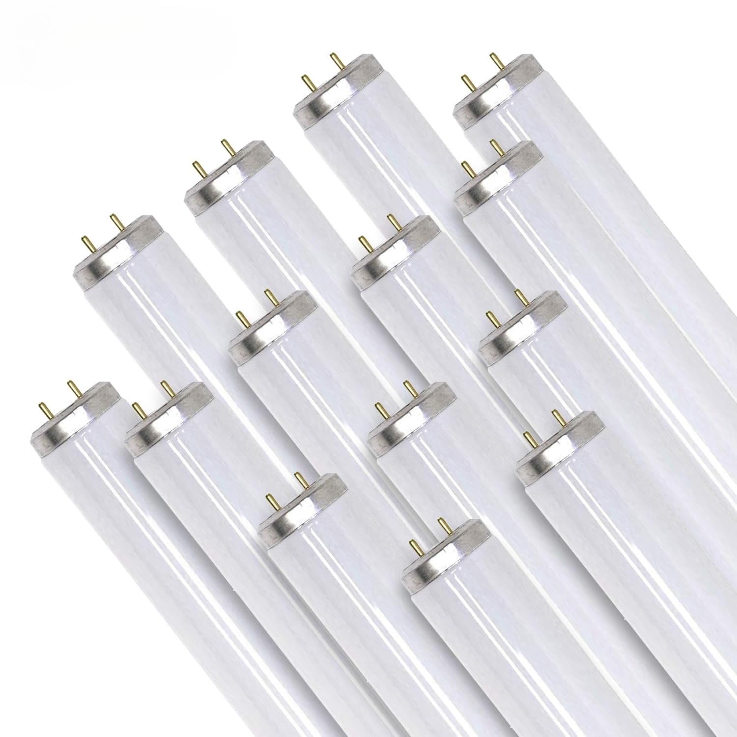 (Case of 6 F40T12/4100K Cool White Linear Fluorescent 40-Watt T12 4100K Light Bulbs 48"  - Like New
