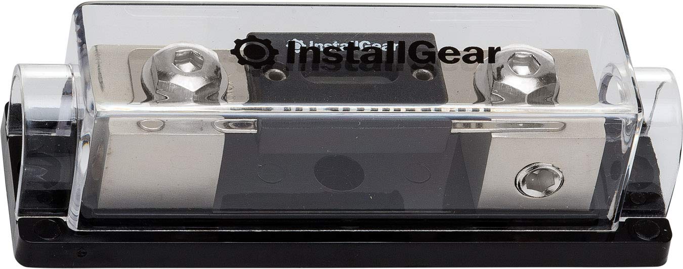 InstallGear 0/2/4 Gauge AWG in-Line ANL Fuse Holder with 300 Amp Fuse - Amp Fuse Holder with Fuse  - Good