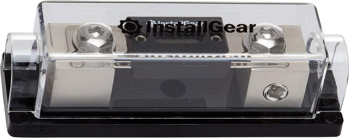 InstallGear 0/2/4 Gauge AWG in-Line ANL Fuse Holder with 300 Amp Fuse - Amp Fuse Holder with Fuse - Acceptable