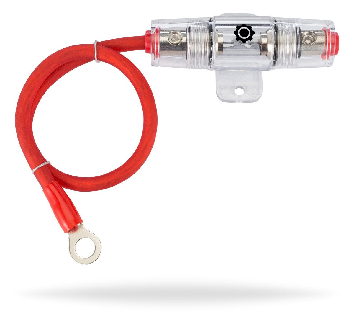 InstallGear 8 Gauge AWG 1ft Power Wire with AGU Fuse Holder - Very Good