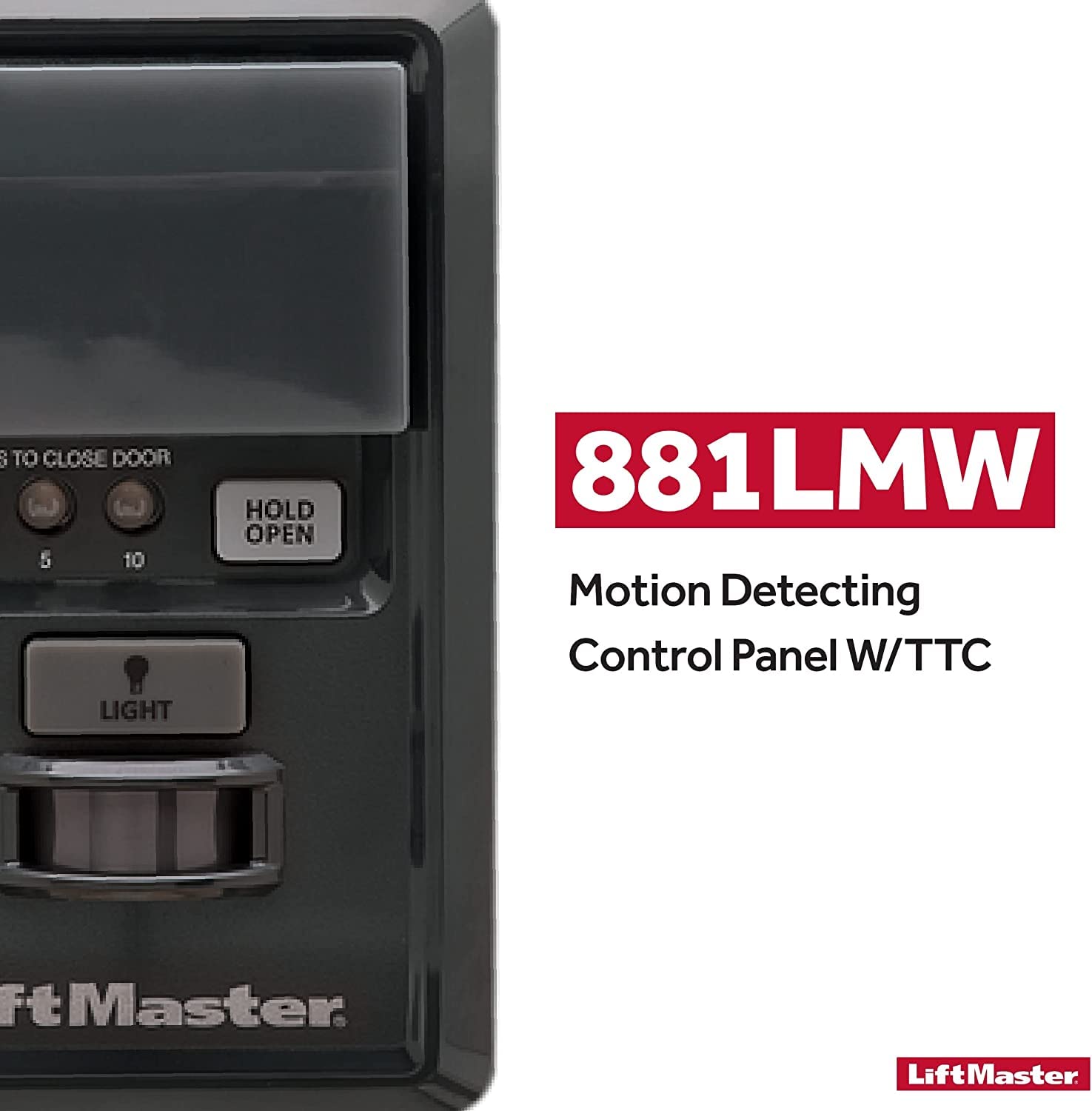 LIFTMASTER 881LMW Motion Detecting Control Panel Compatible ONLY with LiftMaster Wi-Fi and Security+ 2.0� Garage Door Openers. - Very Good