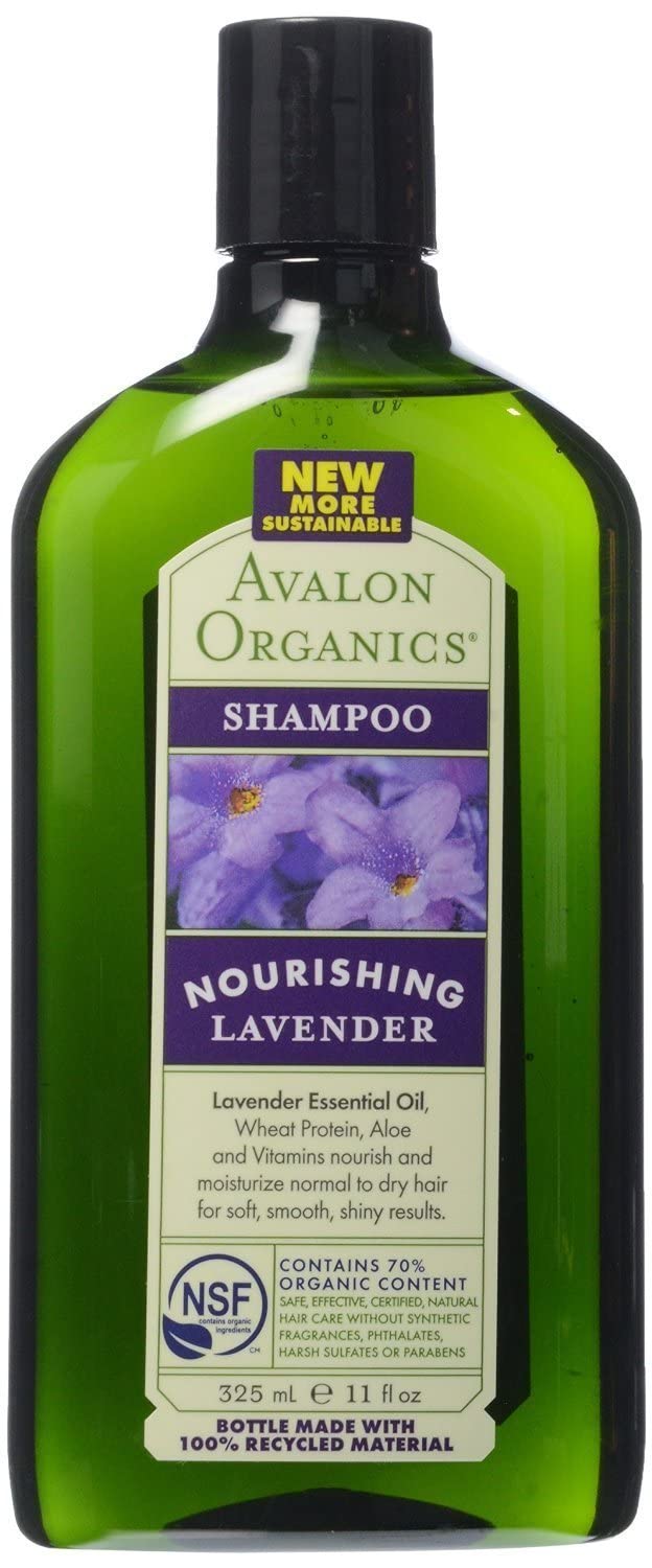 Avalon Organics Nourishing Shampoo Lavender, 11 Oz (Pack of 2)