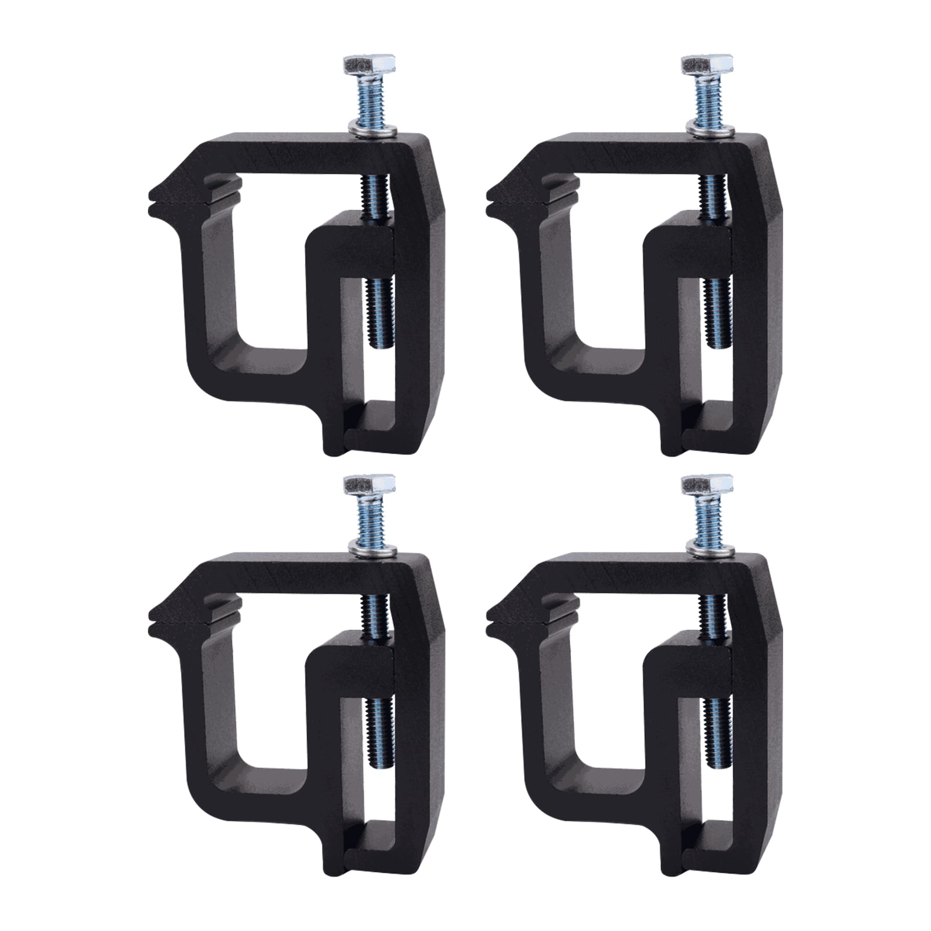 Truck Camper Mounting Clamps Set of 4 - Compatible with Chevy, Ford, Dodge and Toyota Trucks - Tundra, Dakota, Ram, Sierra, Silverado, Avalanche, F150, 1500, 2500, 3500 - Universal Camper Shell Lock - Like New