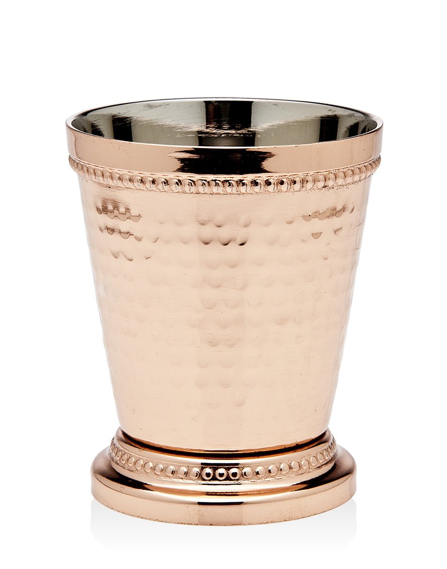 Godinger Hammered Beaded Mint Julep Cup, 3.25", Copper - Like New