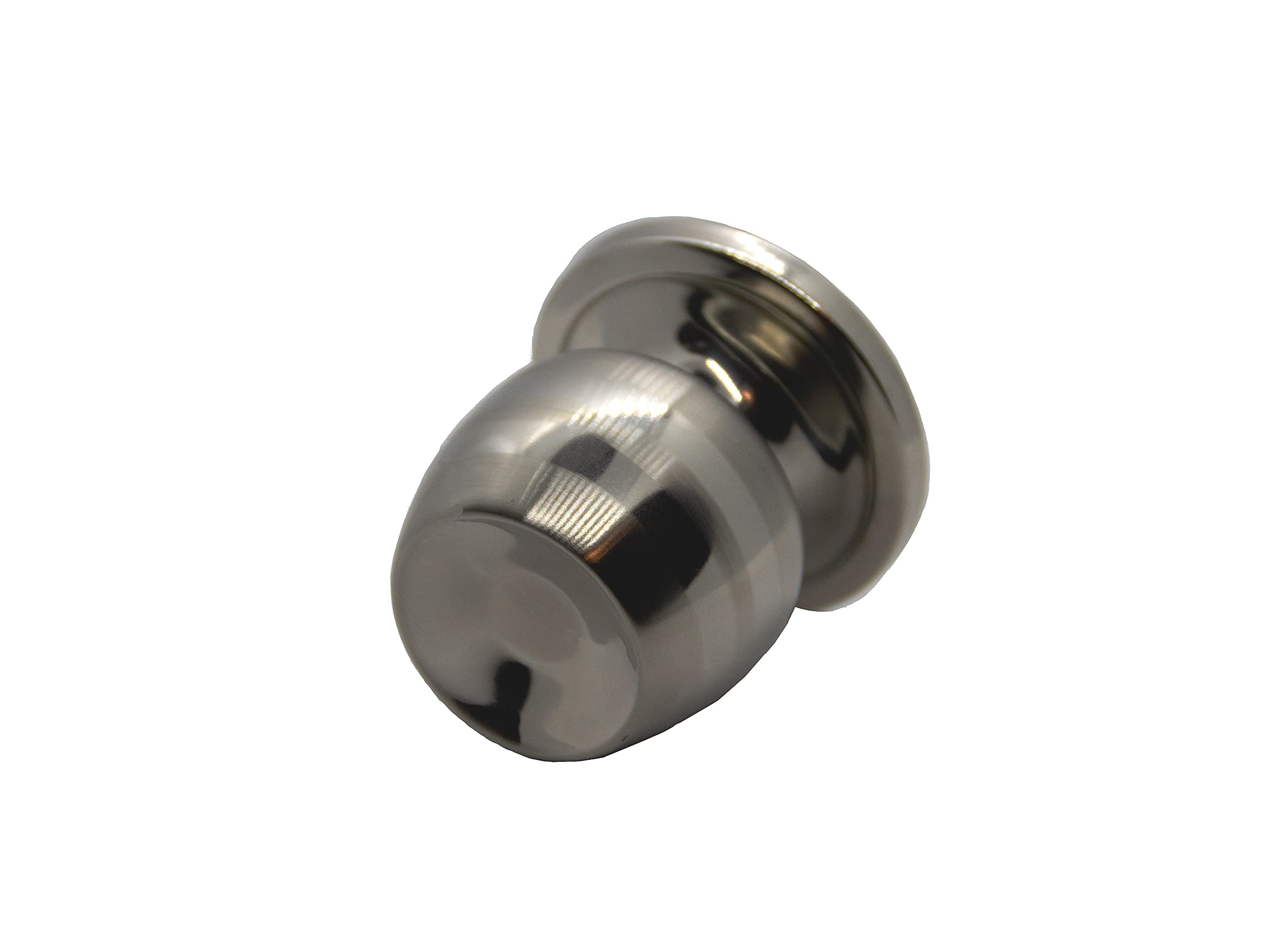 LOCKSET Dummy Door knob for Closets. Two Line Design Silver - Like New