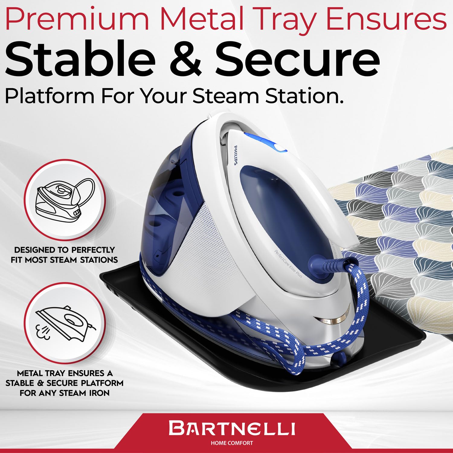 Bartnelli Pro Luxury Ironing Board | Made in Europe | Parent for Italina and 1118 - Like New