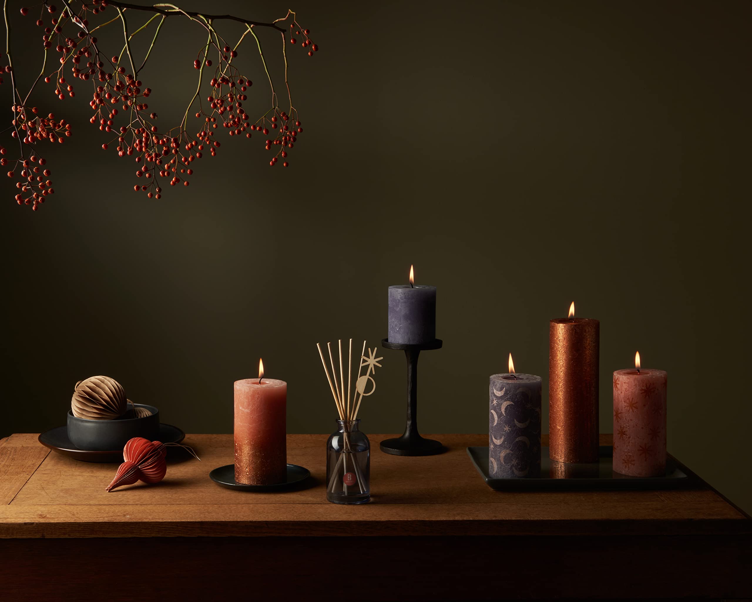 BOLSIUS Rustic Pillar Candle (Pack 4) - Very Good