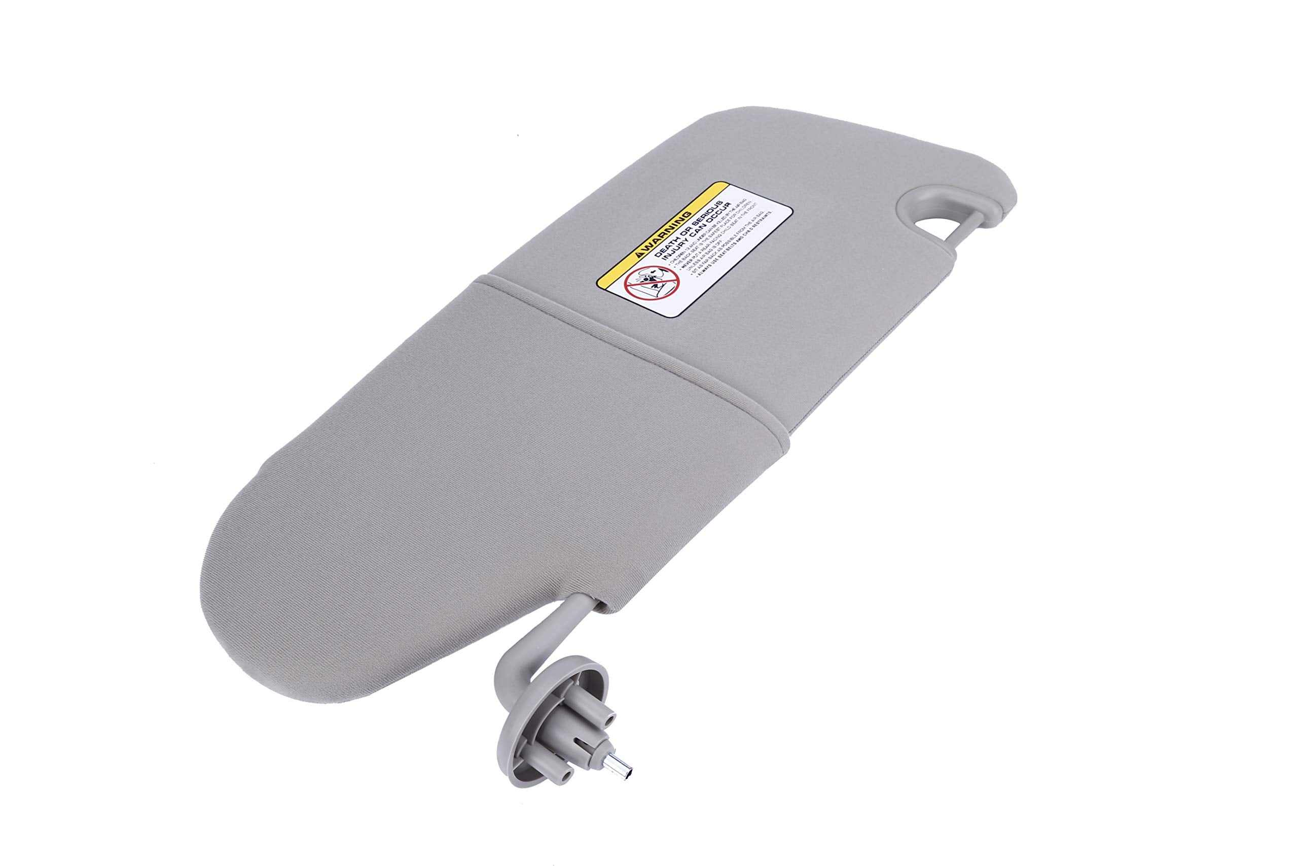 Left Driver Side Sun Visor Gray - Compatible with Dodge Ram 1500, Ram 2500, Ram 3500 2002, 2003, 2004, 2005, 2006, 2007, 2008, 2009 - Replaces 0XB05TL2AA, 1CT11TL2AA - Like New