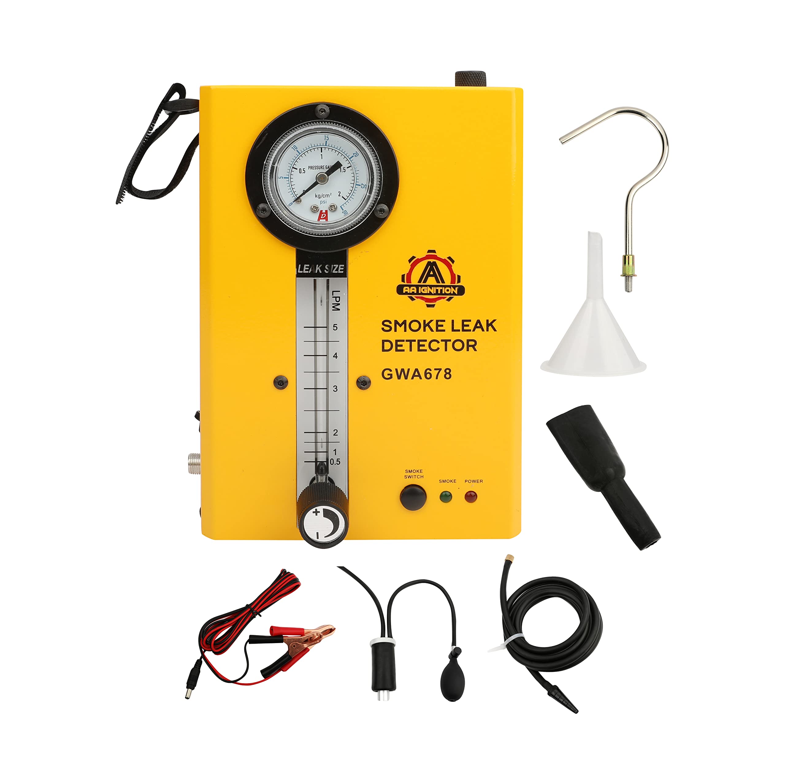 Evap Vacuum Smoke Diagnostic Tester - Compatible with 12V Vehicles - Smoke Machine Automotive Leak Detector, Portable Pipeline Fuel Leakage Detector - Exhaust System Test - Very Good