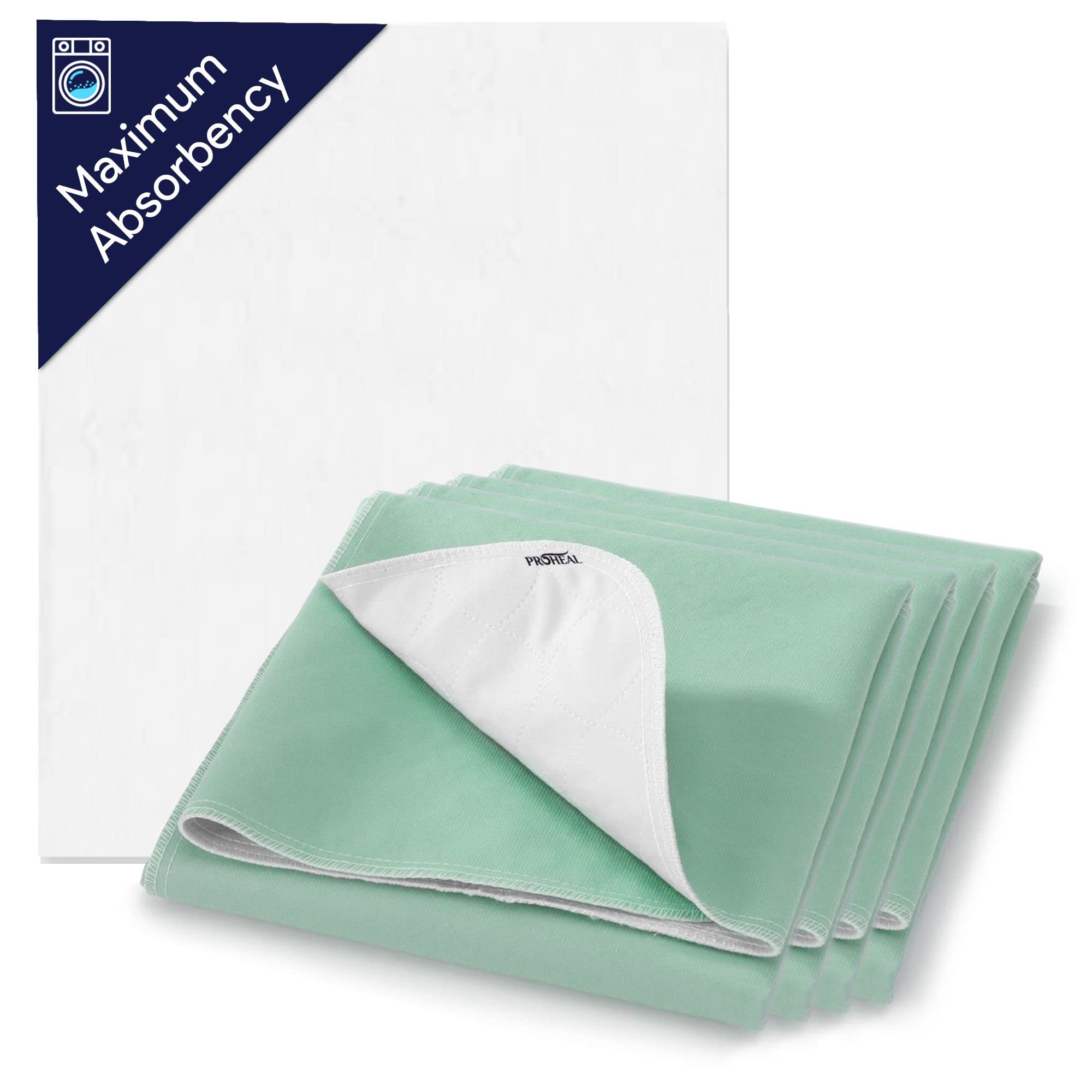 Incontinence Bed Pads Washable - Heavy Duty Waterproof Bed Pads - Soft Rayon and Poly Blend Chucks - Heavy Duty Absorbent Reusable Pee Pads for Adults - Like New