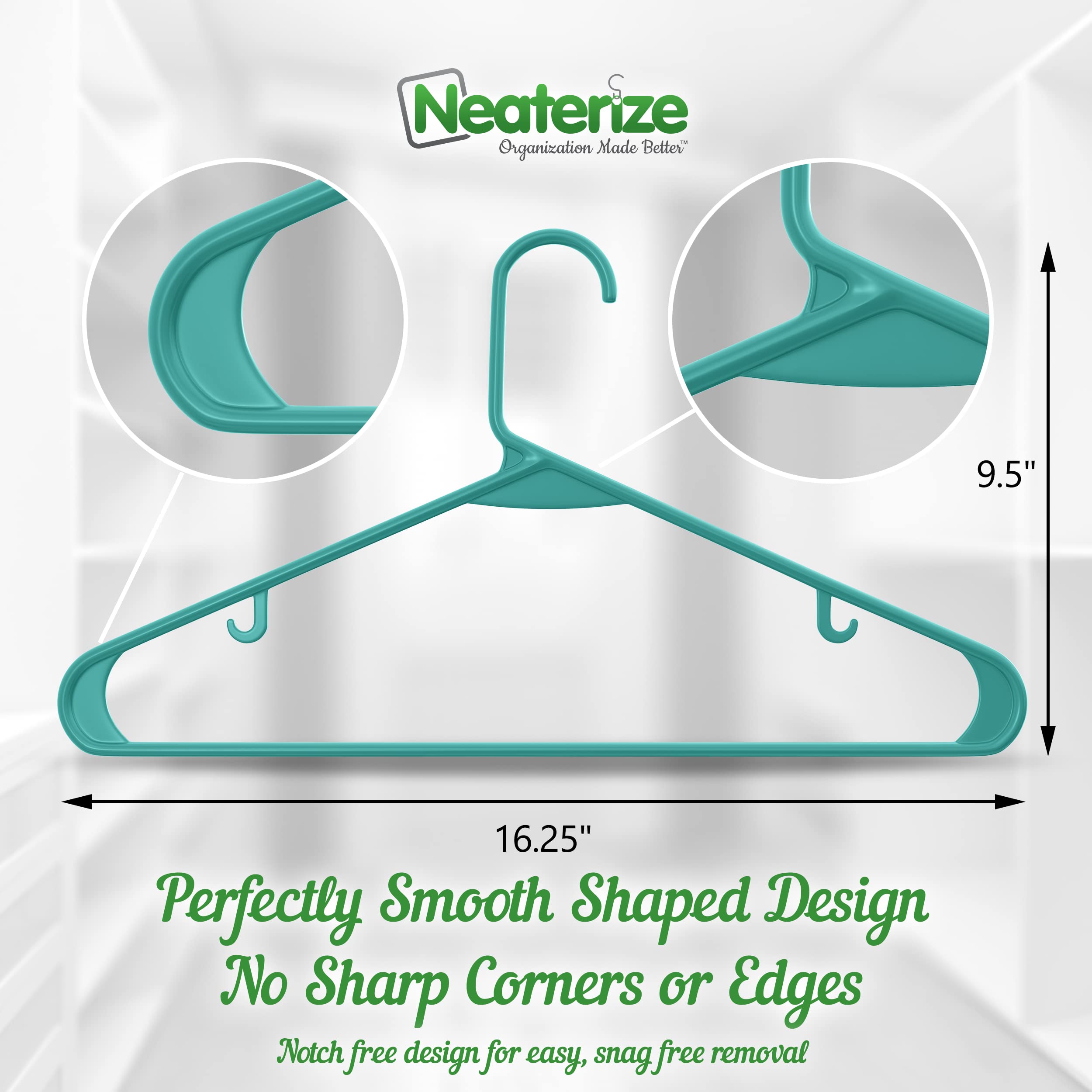 Clothes Hangers Plastic 60 Pack - Beige Plastic Hangers - Makes The Perfect Coat Hanger and General Space Saving Clothes Hangers for Closet - Percheros Ganchos para Colgar Ropa Hangars  - Like New