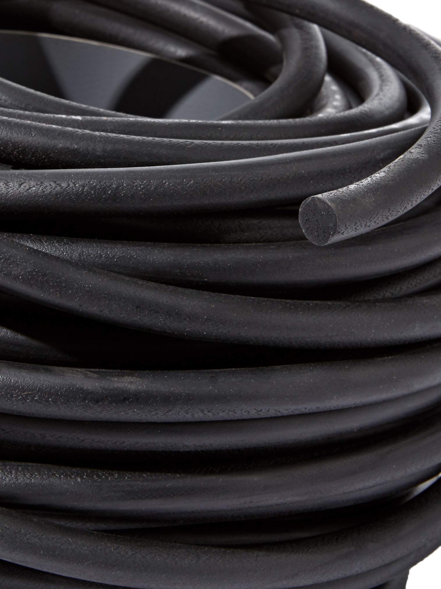 Miloo 3/8 Inch x 150 Feet Natural Rubber Rope - Solid Core Rubber Bungee Cord for Industrial and Home Use - Like New