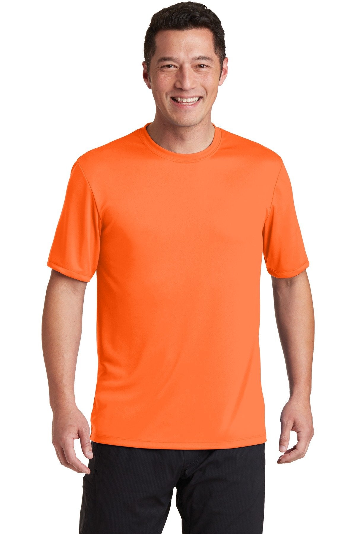 Hanes Adult Cool Dri Performance Tee (Safety Orange) (XL)