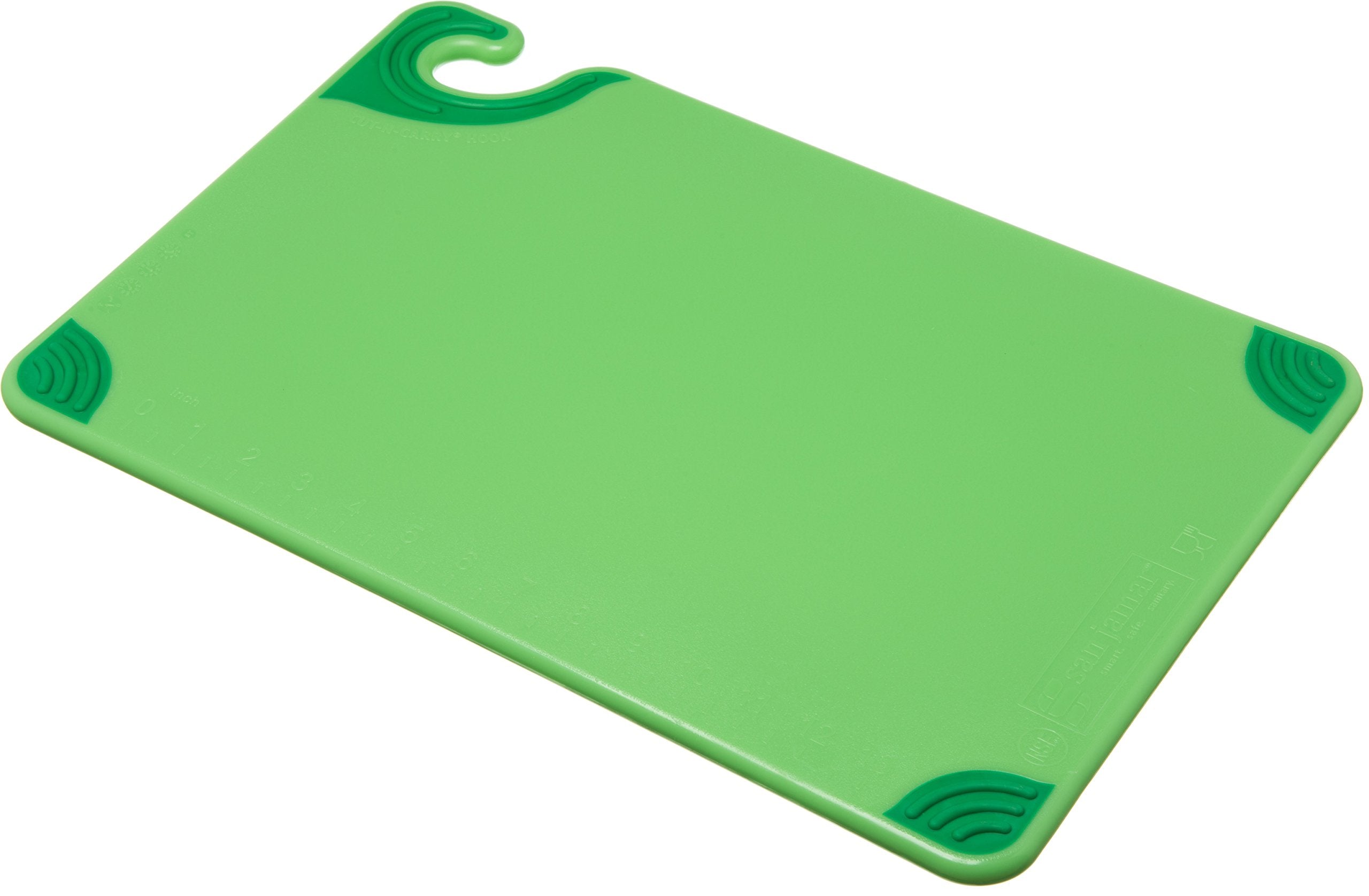 San Jamar Saf-T-Grip Plastic Cutting Board with Safety Hook - Like New