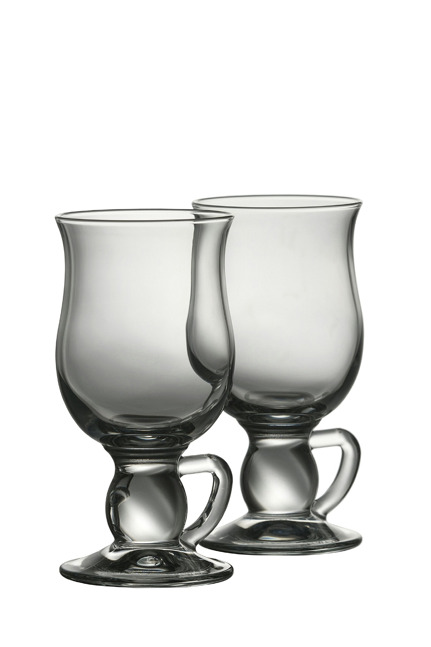 Belleek Pottery Galway Crystal Latte Mugs, 5.7-Inch, Clear, Set of 2 - Like New