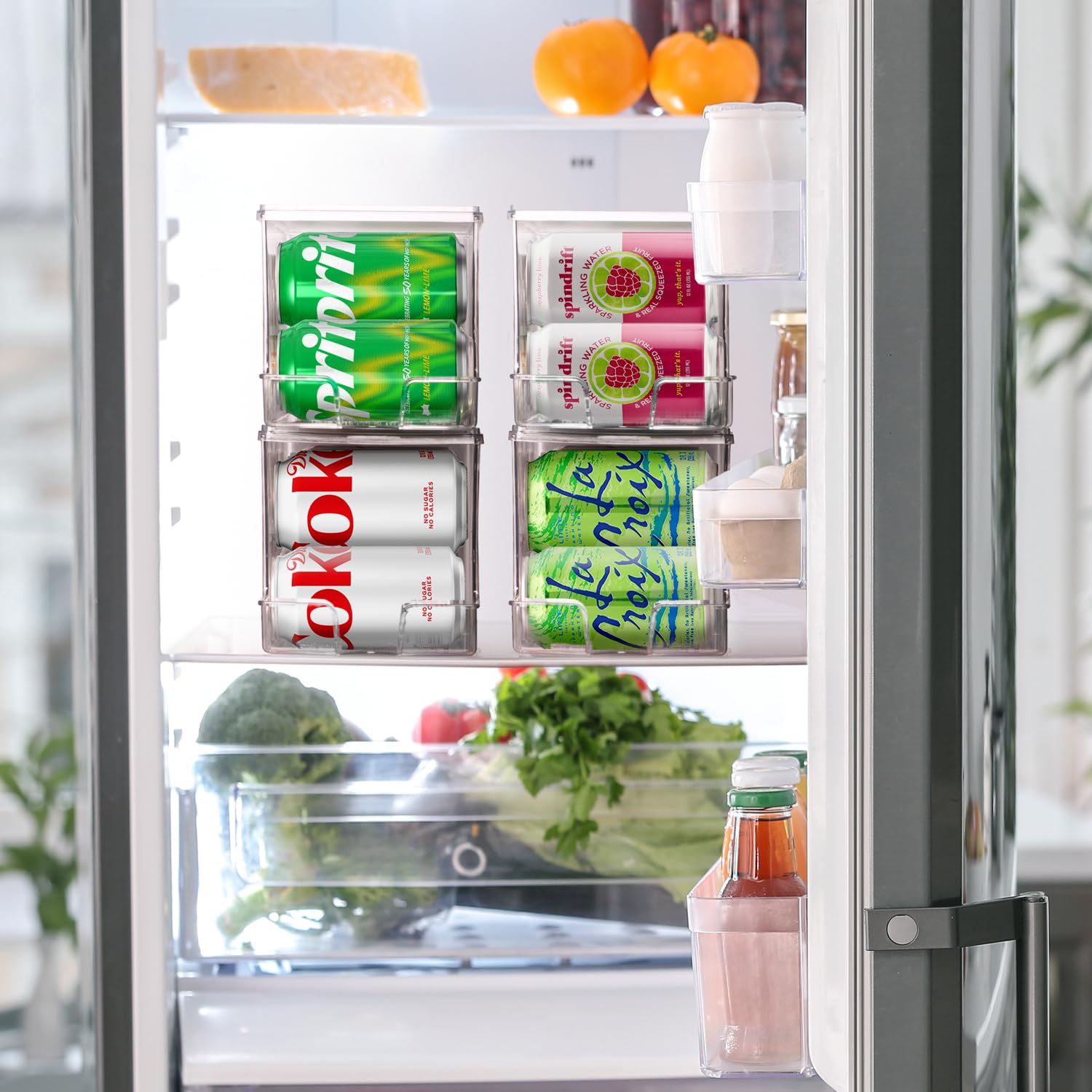 ClearSpace Drink Organizer for Fridge & Soda Can Dispenser - Like New