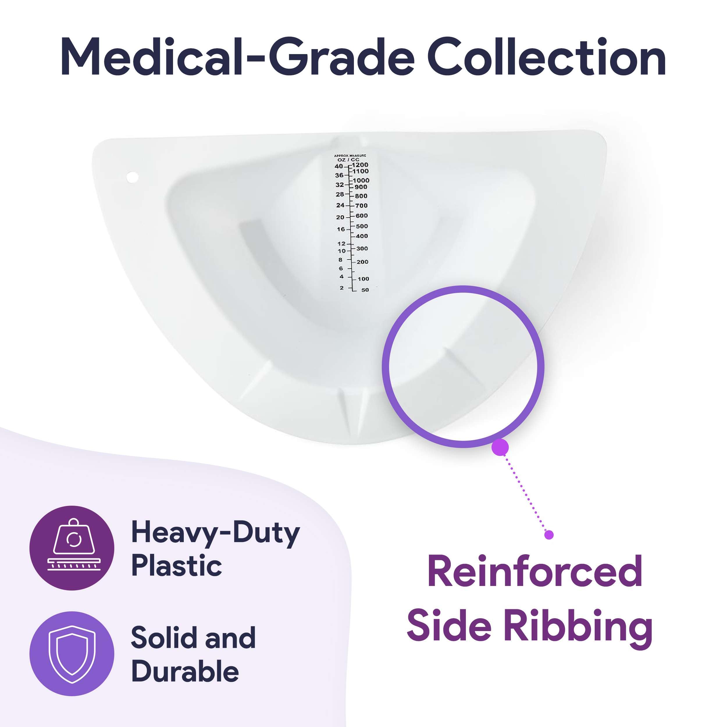 Urine Hats for Toilet - Reinforced Ribbing Stool Sample Collection Kit - Standard Fit Urine Collection Hat for Toilet - Specimen Collector Urine with Durable Materials - Like New