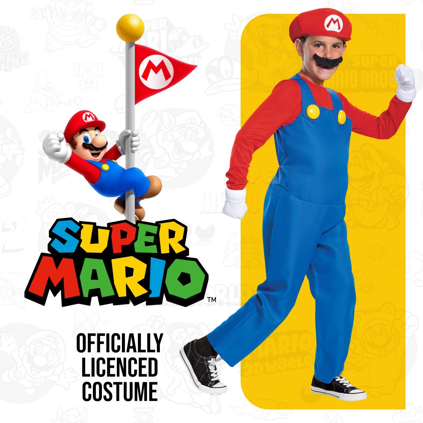 Mario Deluxe Child Boy Costume