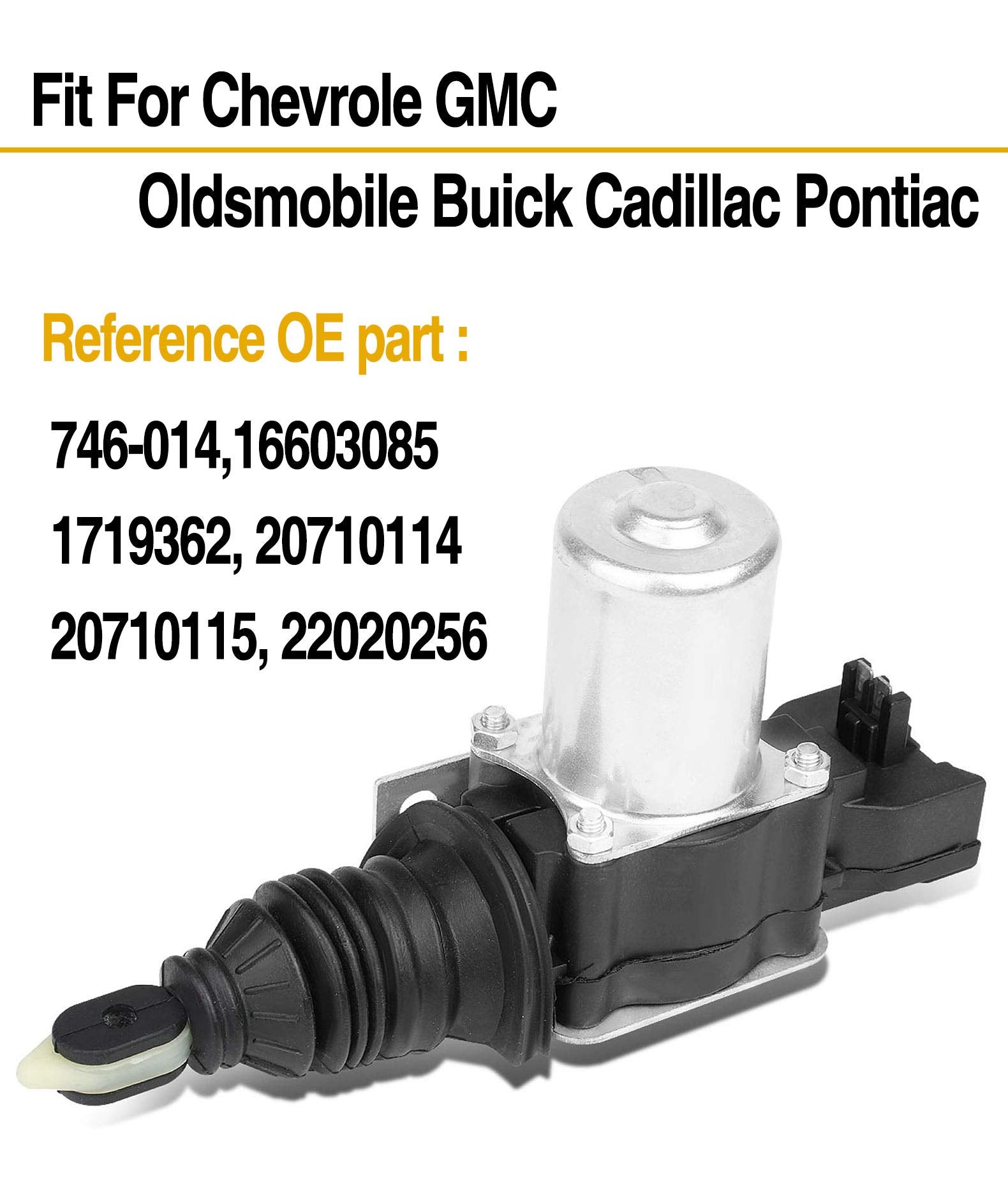 Exerock Power Door Lock Actuator Front Rear Left Right Passenger Driver Side 746-014, 16603085, 1719362, 20710114, 20710115, 22020256 Compatible with Buick, Cadillac, Chevy, GMC, Other GM Year Models - Very Good