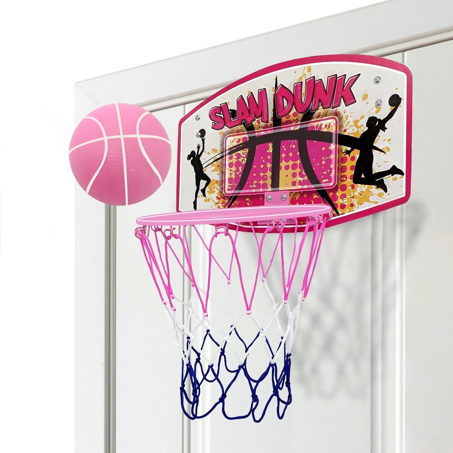 Bundaloo Over The Door Basketball Game - Mini Hoop Shooting Activity for Kids - Like New