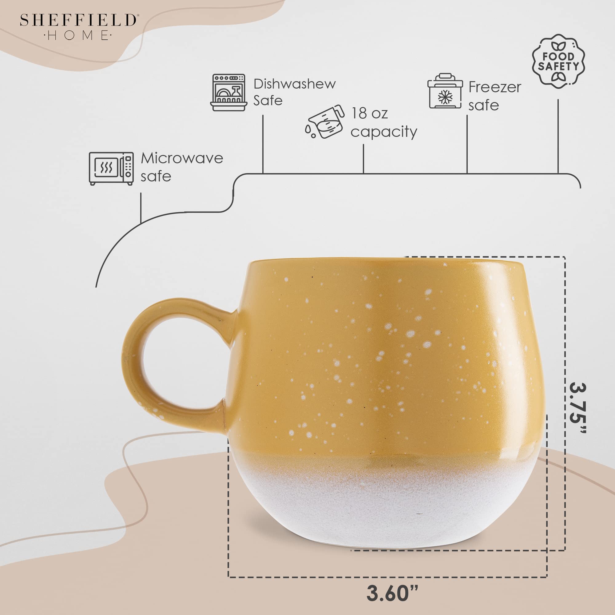 Hearltland Hive Stoneware Mugs - Like New