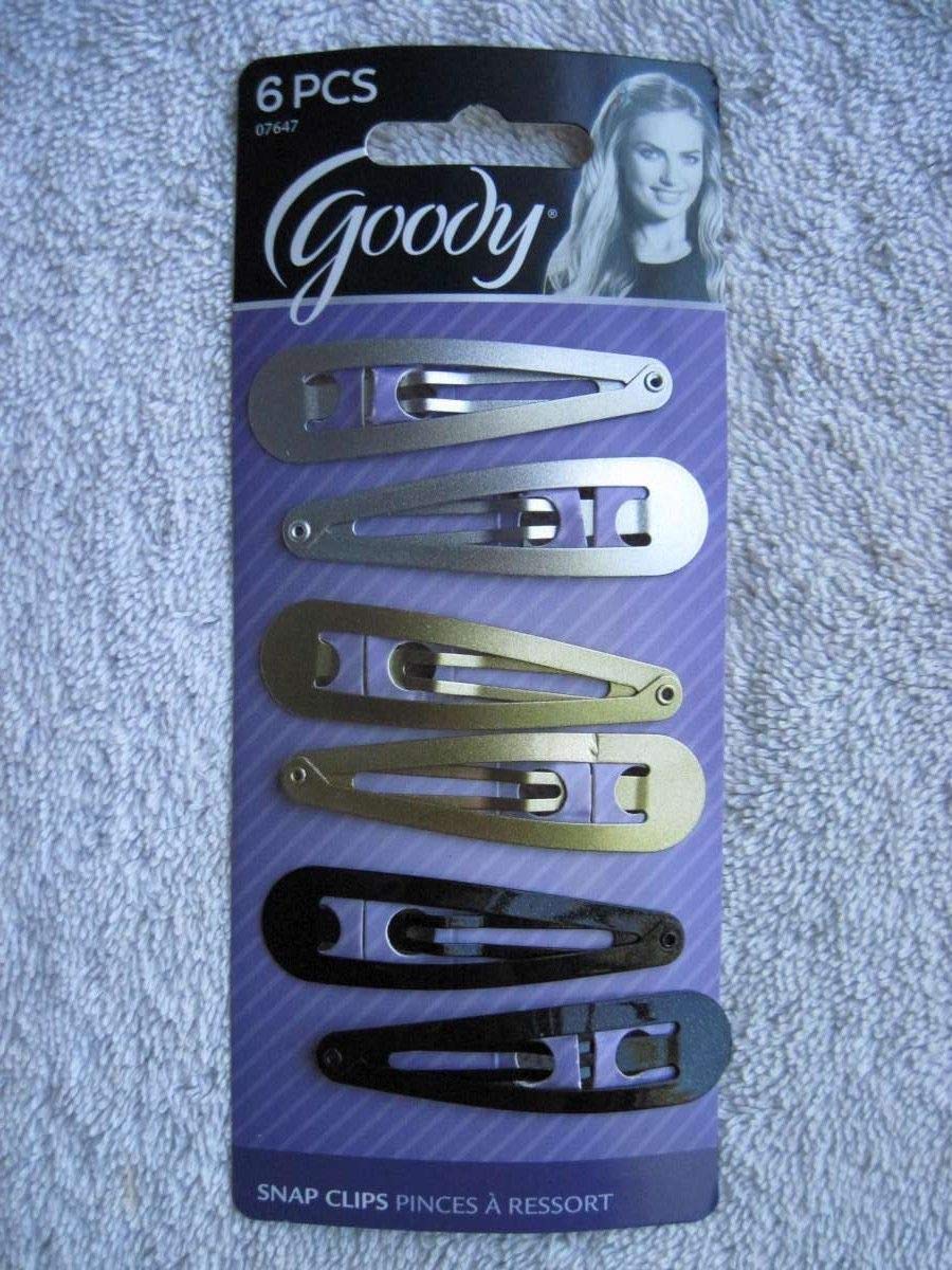 Goody WoMens Classics Heavy Metal Metallic Contour Clips