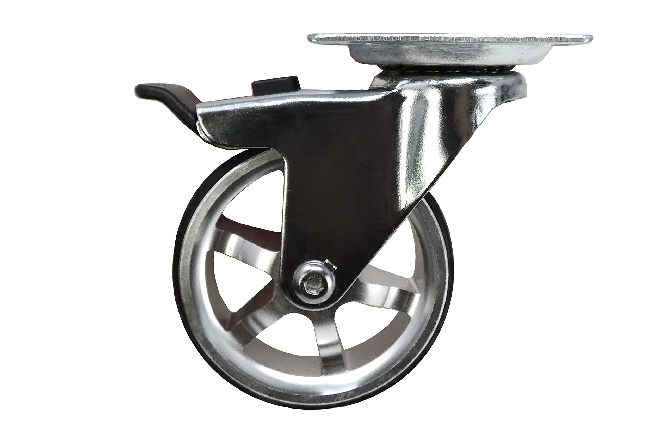 Headbourne 8295E Designer Casters 3 inch Machined Aluminum Mag Designer Caster, 4 Pack - Good