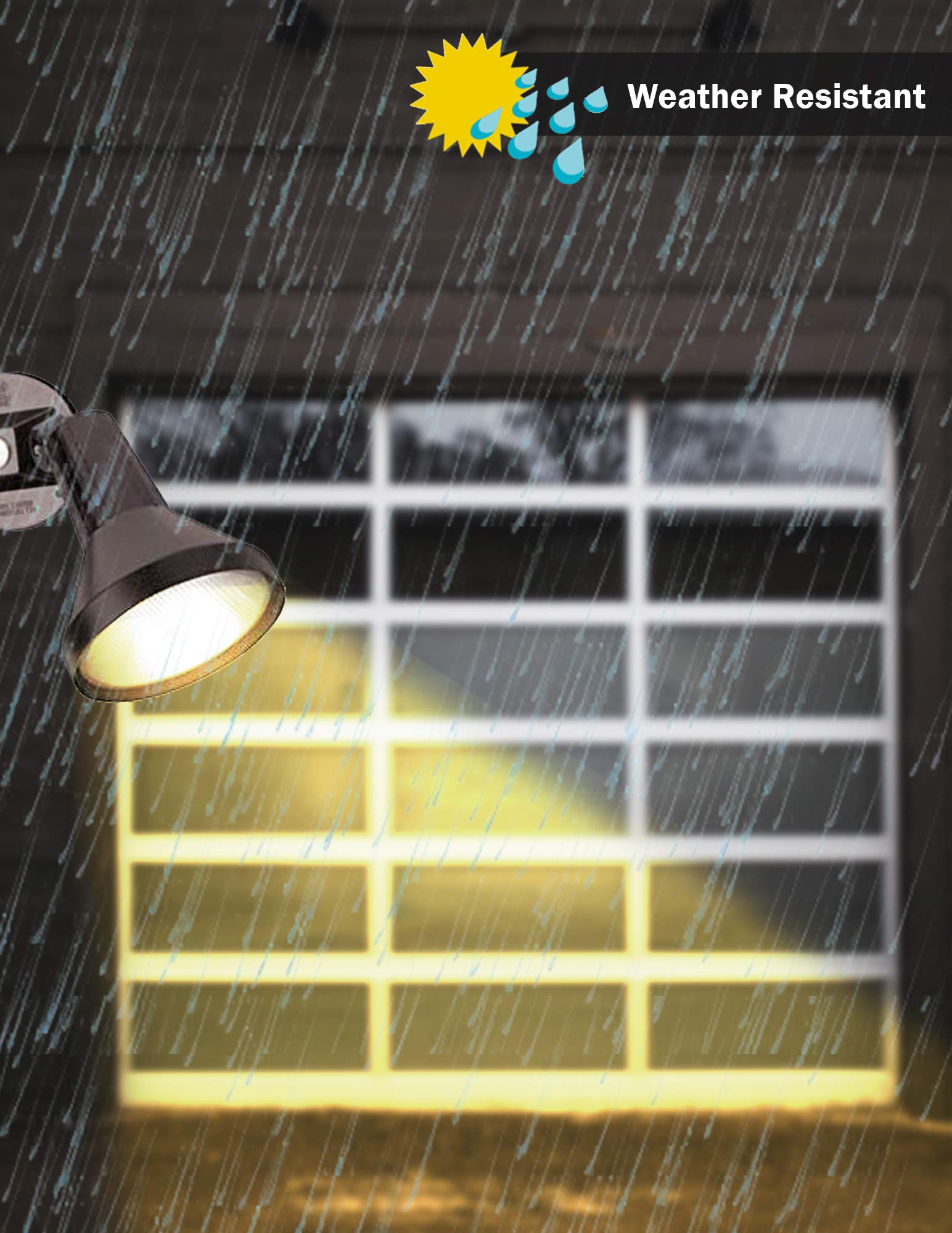 DYSMIO Lighting Two Light Outdoor Heavy Duty Cast Aluminum Durable Weatherproof Security Flood Light - Like New