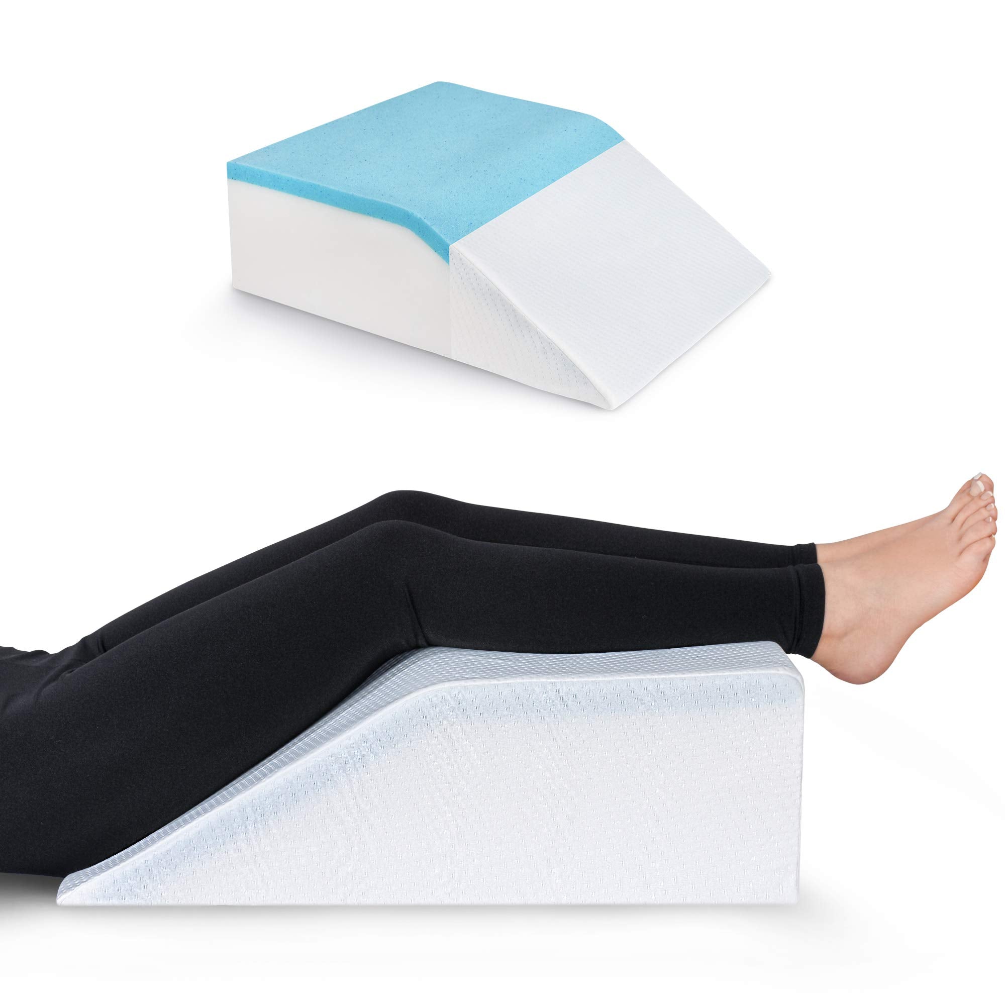 Ebung Leg Elevation Memory Foam Pillow with Removeable, Washable Cover - Like New