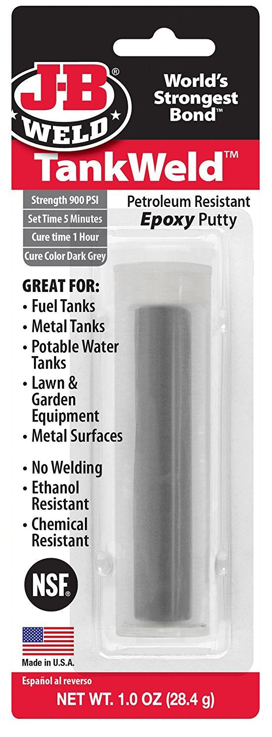 J-B Weld 8217 2 Pack 1 oz. AutoWeld Epoxy Putty Stick, Dark Grey - Like New